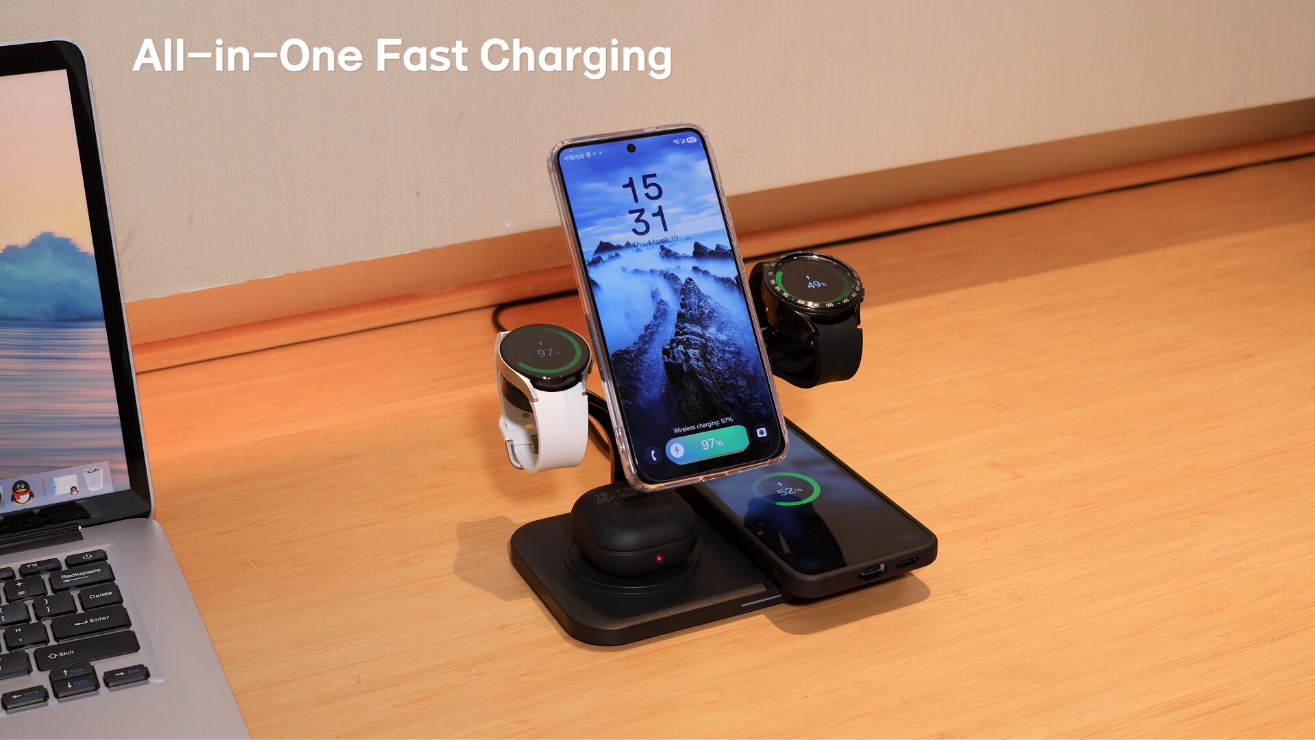 Amazon.com: Meifigno 45W 5 in 1 Magnetic Charging Station for