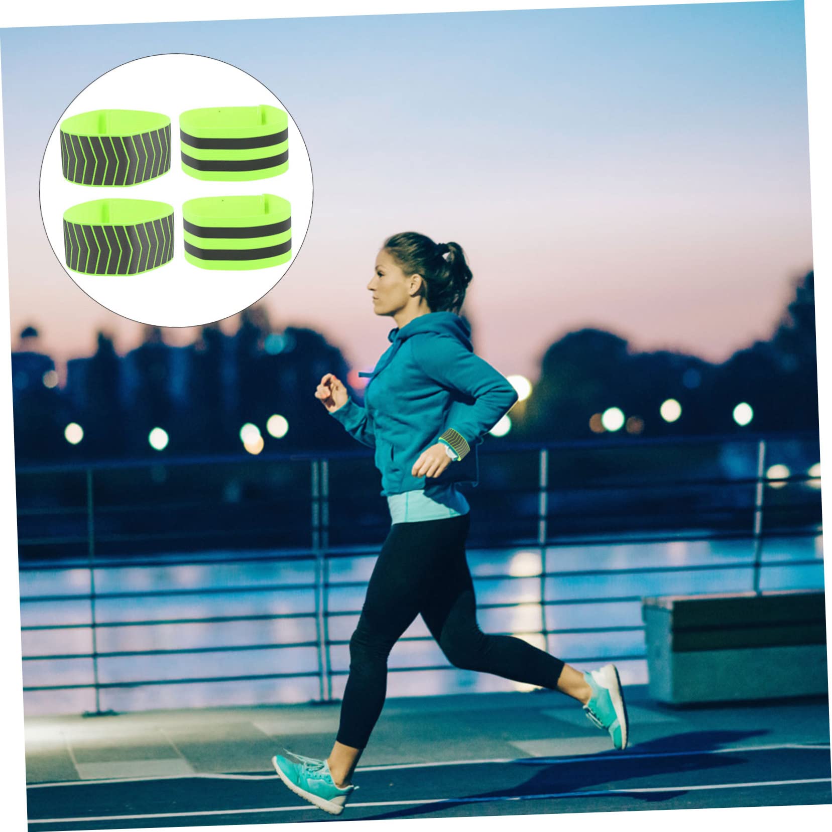TOYANDONA Brazaletes Reflectantes De Correr Y Alta Visibilidad