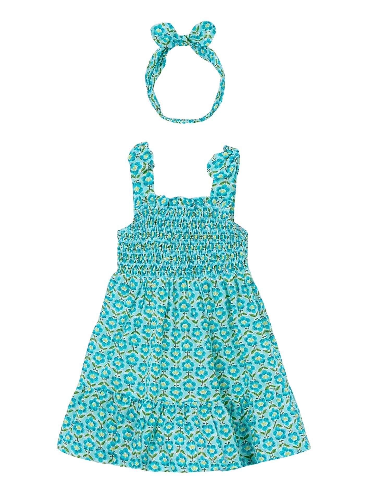 Mayoral Vestido Estampado Banda para niña Oceano