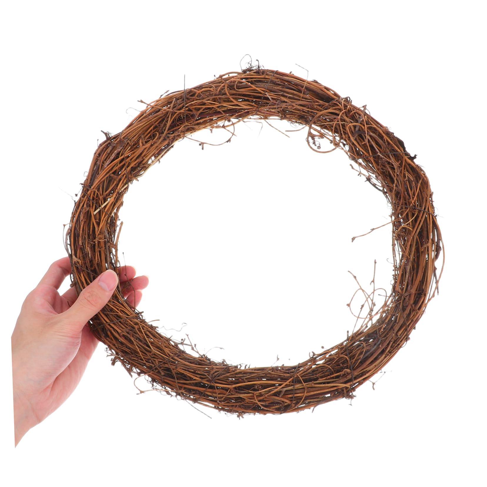Zerodeko 6stücke Kranzrohlinge aus Natürlichem Rattan Klein für DIY-Dekoration Geeignet für Haustür Hochzeit Feier und Heimdekoration in Allen Jahreszeiten