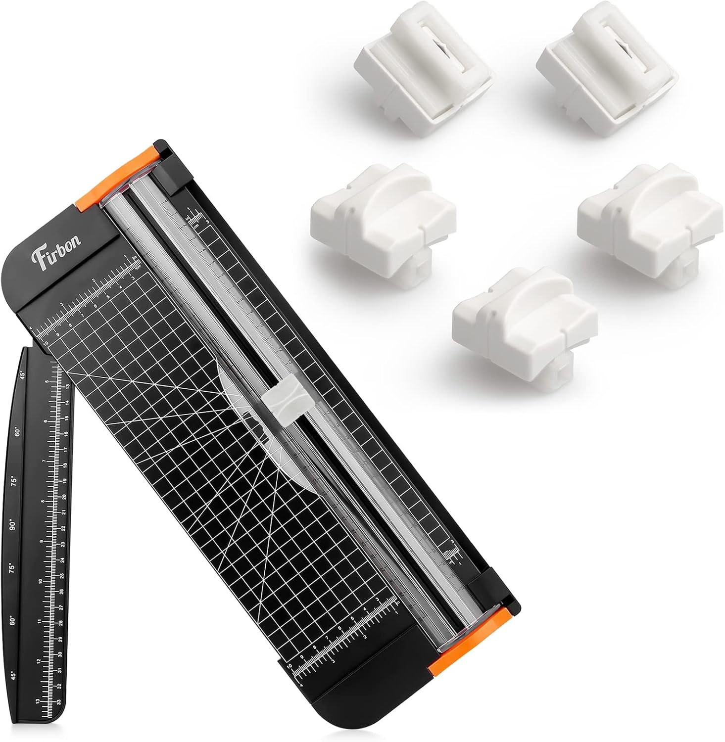 Firbon Black A4 Paper Cutter Bundle with 5Pcs White Refill