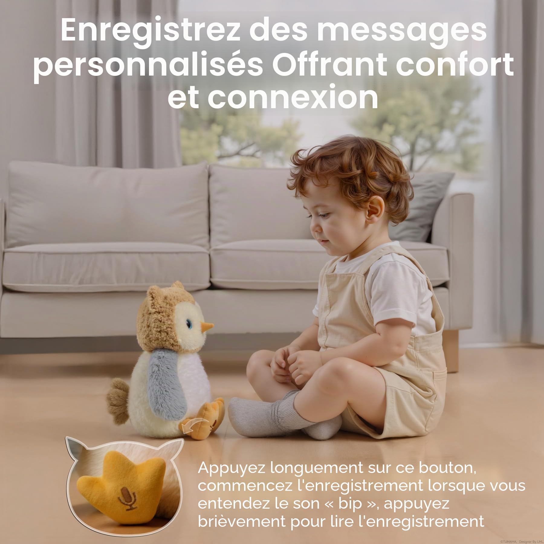 Peluche Animal Qui Danse et Repete pour Bebe, Interactif Musical Hibou Jouet avec Enregistrement, Dansante Parlante Jouets Enfant, Peluches Animaux Interactifs