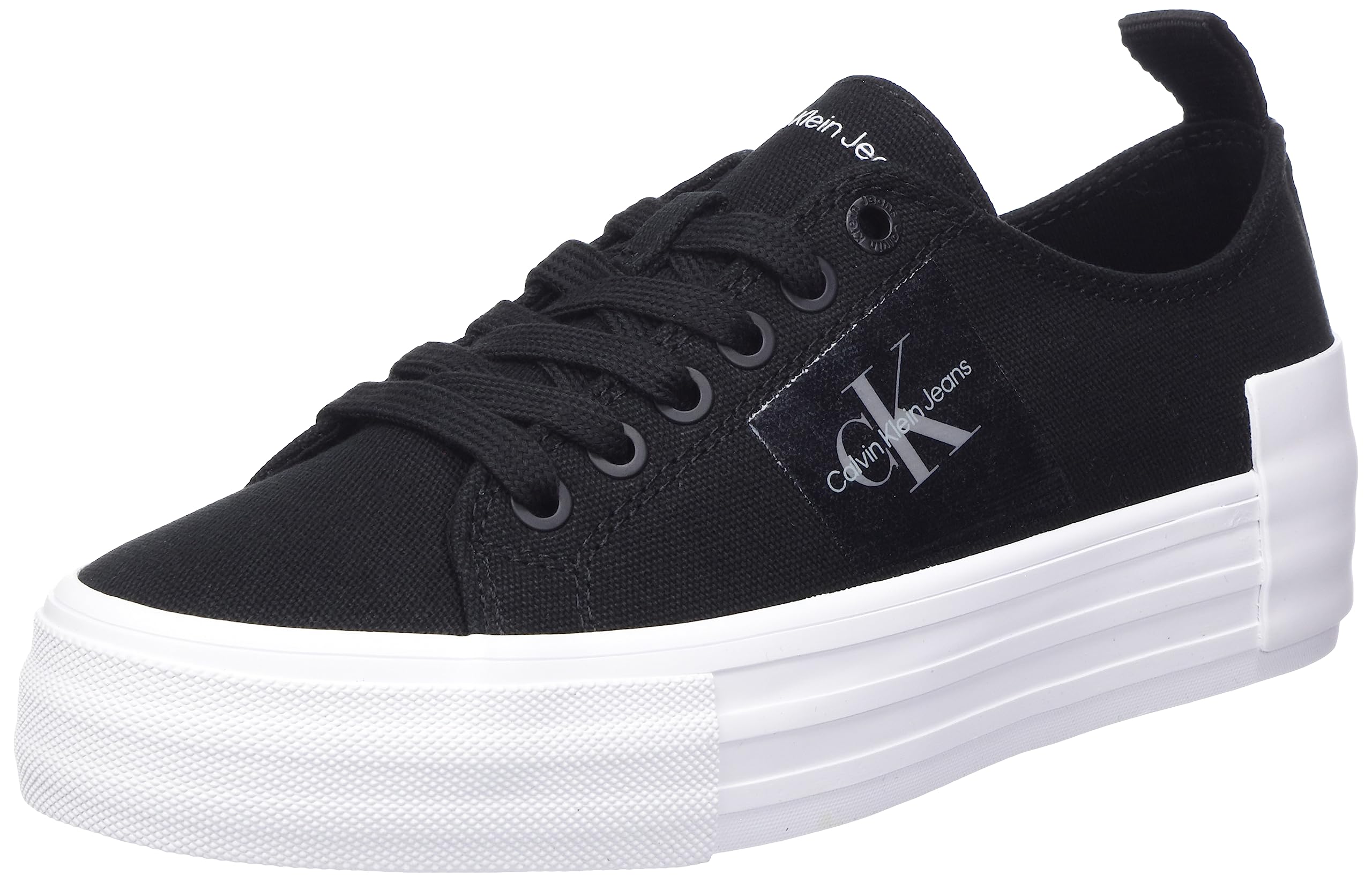 Calvin Klein Jeans Bold Vulc Flatf Laceup Wn Yw0yw01039, Zapatilla Vulcanizada Mujer