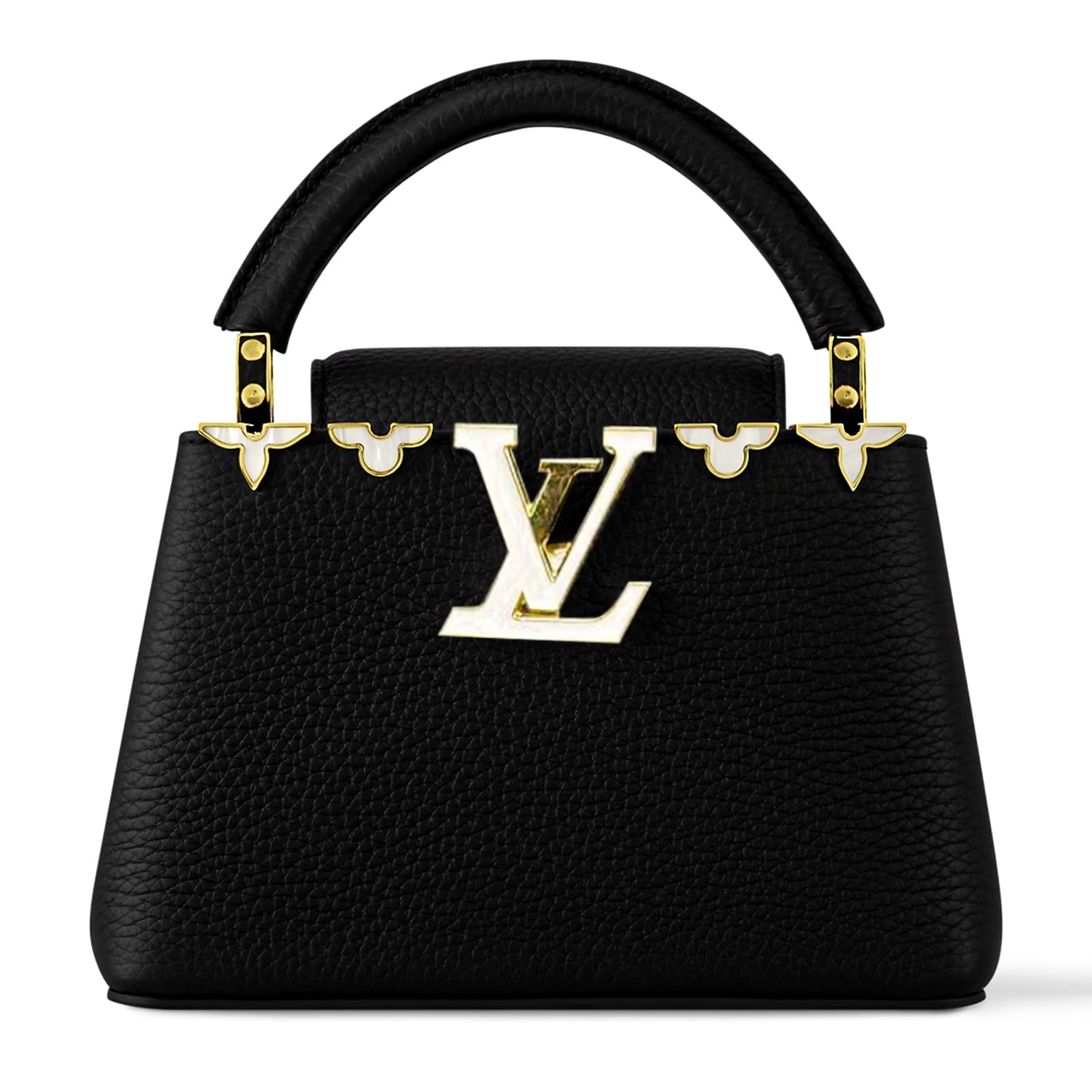 Capucines Mini Tote Bag For Women LV Black