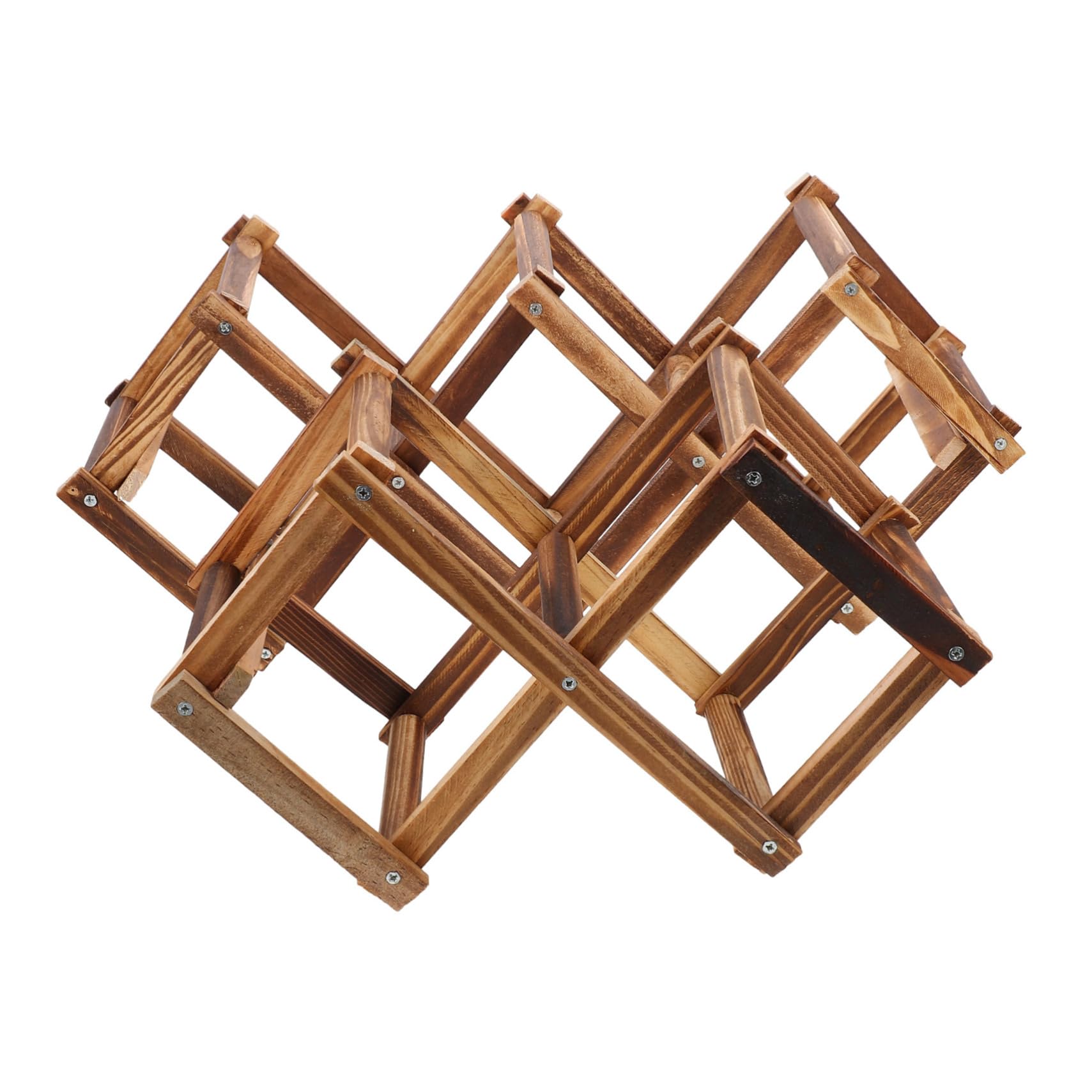 Porte-bouteilles en bois pliable : casier à vin modulable 3 et 5 bouteilles pour rangement maison