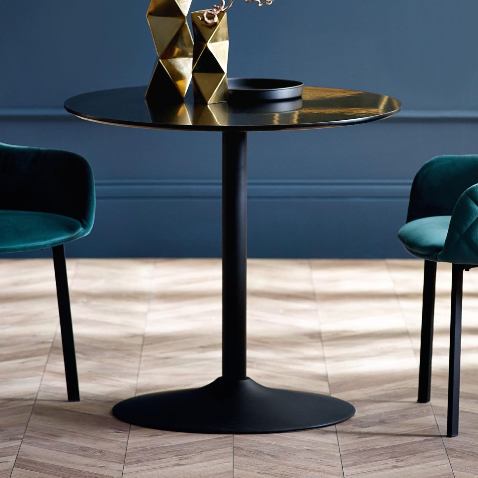 Julian Bowen Nero 80cm Black Dining Table