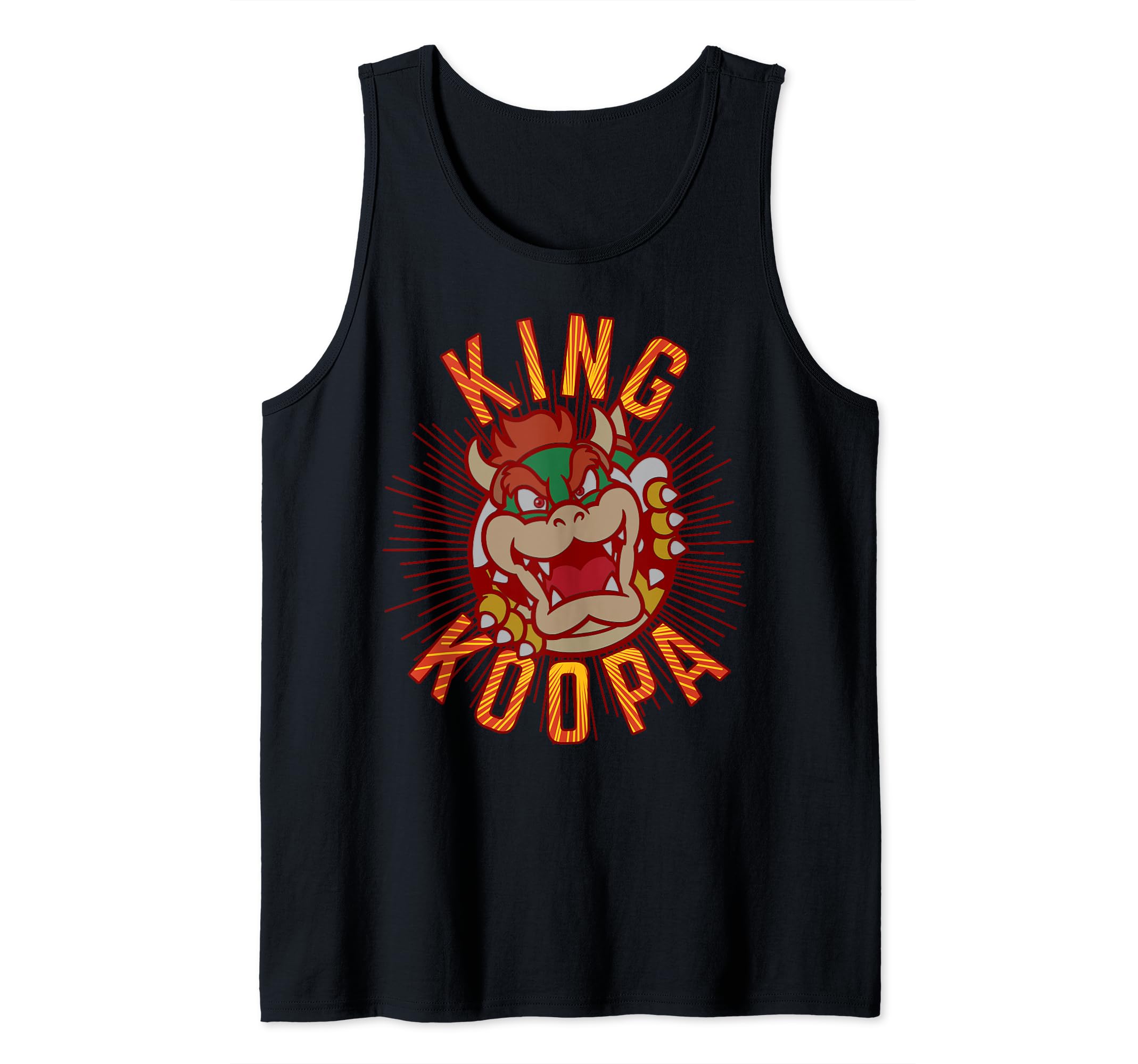 Super Mario King Koopa Bowser Vintage Nintendo Portrait Tank Top