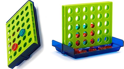 Miniatura 10 de JA-RU Mini Connect Travel Game Board (12 juegos de conexión) juegos de mesa familiares para niños y adultos. Juegos originales de tamaño de viaje de