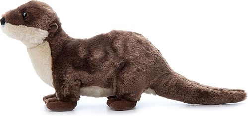 Miniatura 4 de The Petting Zoo Animal de peluche de nutria de río, regalos para niños, animales salvajes del zoológico Onez, juguete de peluche para correr de 18