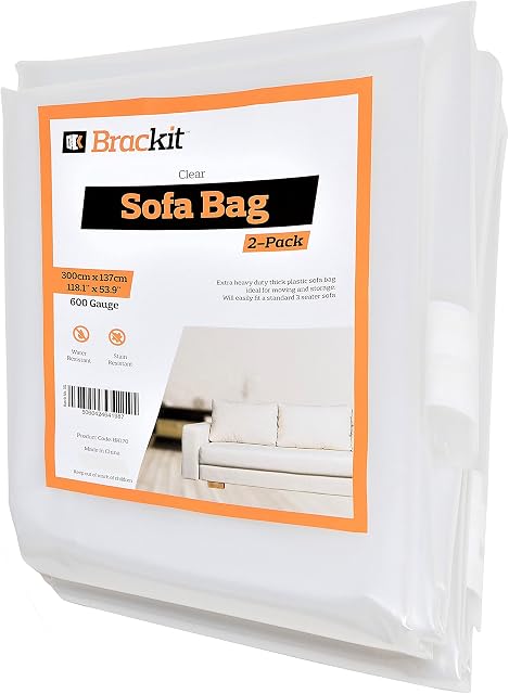 Sofa Protector Bag Cover  600g for up to a 3-Seater Sofa  300cm x 137cm  2 Pack