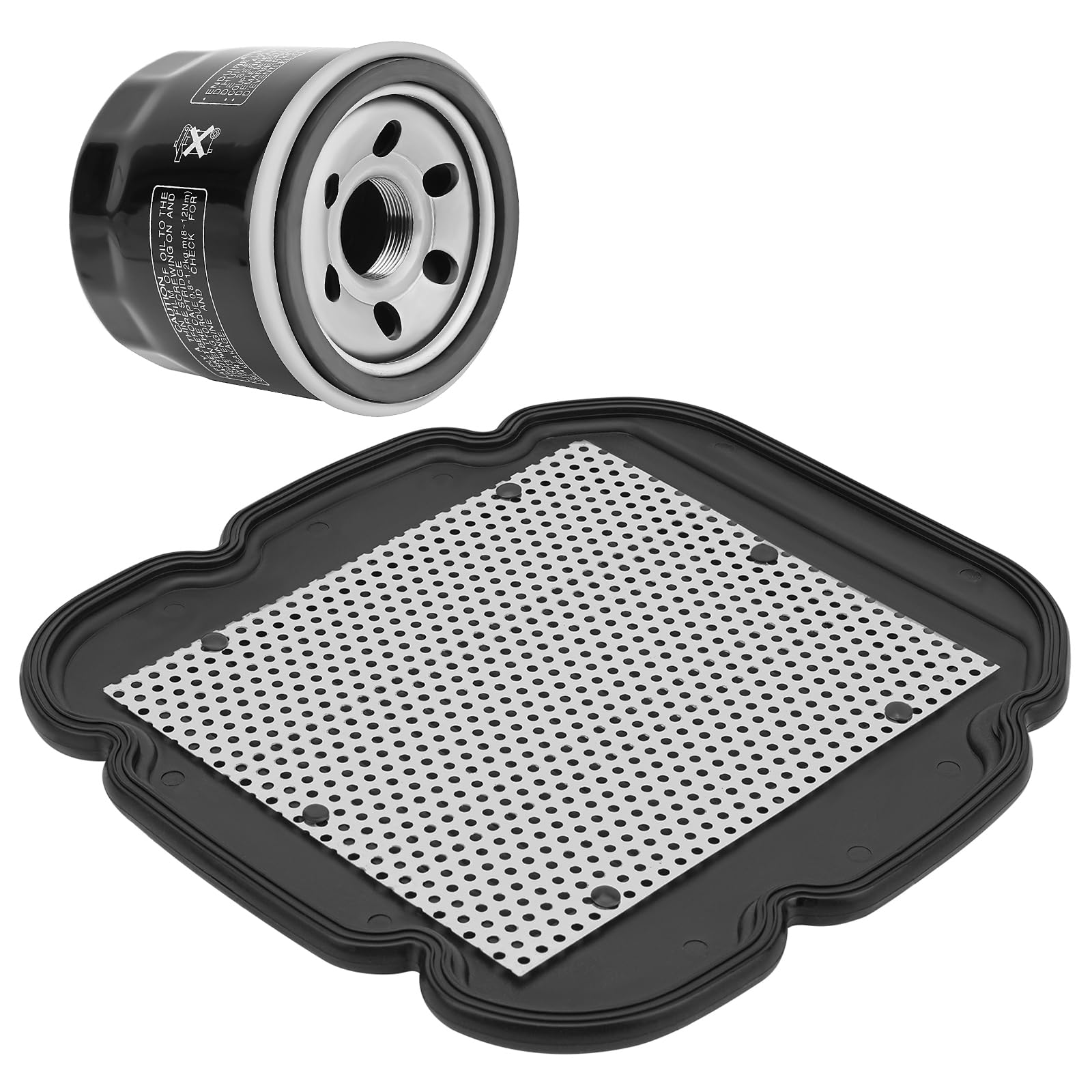 Road Passion 13780-06G00 Filtro de Aire+16510-07J00-000 Filtro de aceite Compatible con KLV1000 2004 2005 2006/ Suzuki DL650 V-Strom 2004 2005 2006 2007 2008 2009 2010-2016/ DL1000 V-Strom 2002-2015