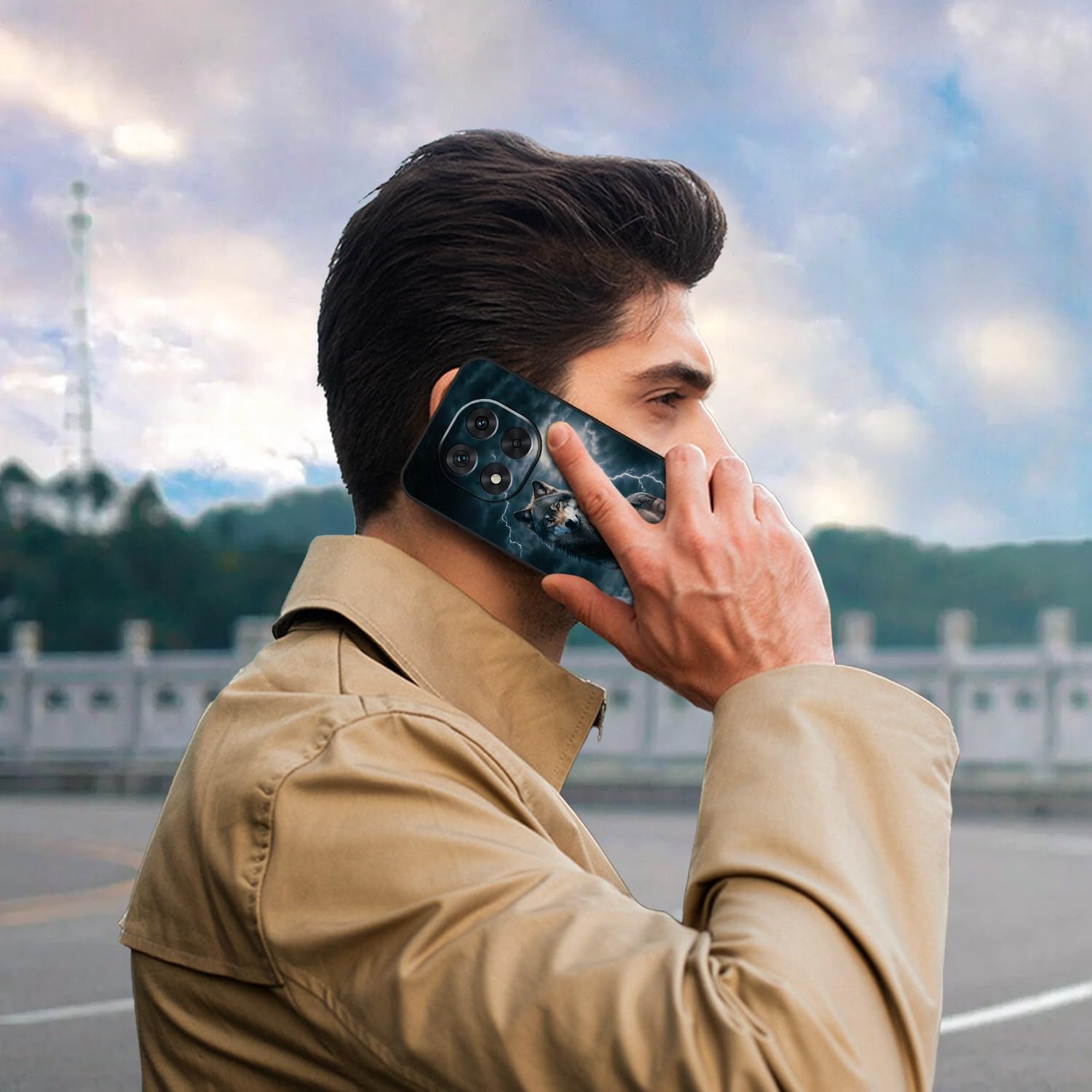 Handyhülle Für Xiaomi Redmi Note 14 Pro 5G – Schwarz, TPU-Silikon, Ultradünn Mit Löwen-Muster, Stoßfest