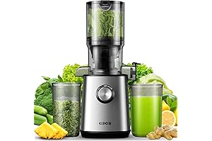 GDOR Cold Press Juicer with Powerhouse Series Titanium Enhanced Cut Disc System