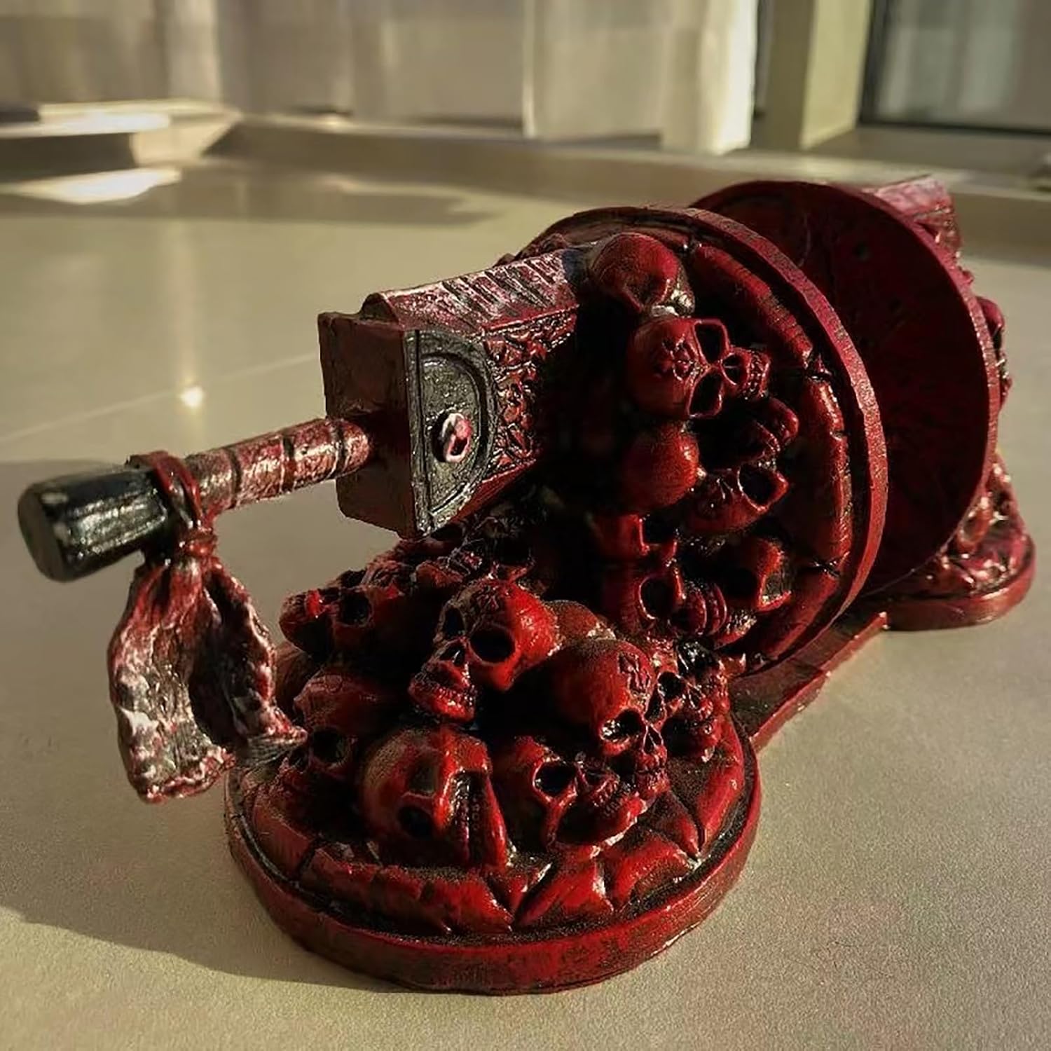 Berserk Bookends, Fine Engraved Book Ends for Shelves, Resin Book Stoppers Stopper Dragon Slaying Knife Bookshelf, Buck Book Holders, Desk Organizer Home Decor