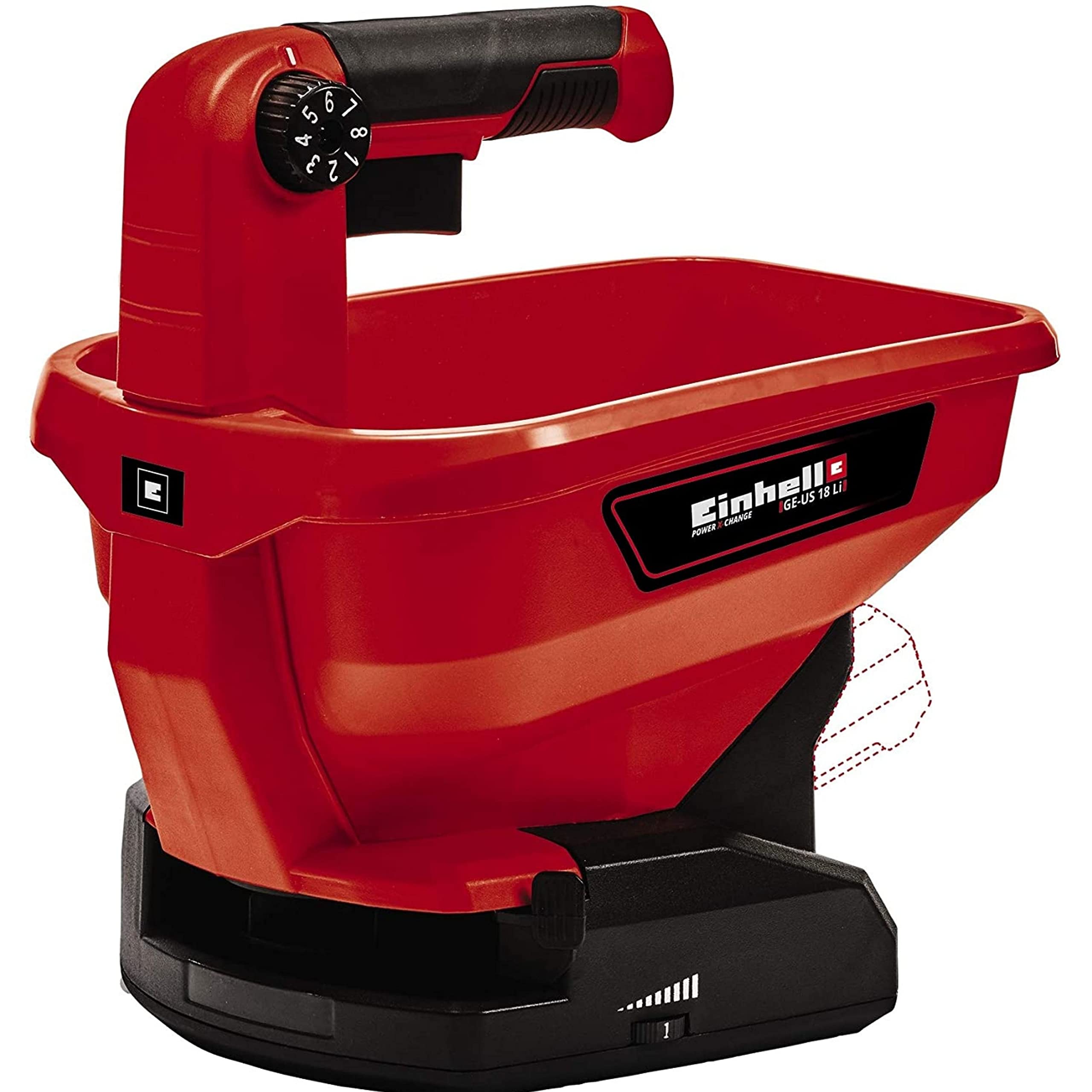 Einhell Ge-Us 18 Li-Solo Power X-Change Siewnik, Czerwony/Czarny, 3.3 litra & Einhell Pxc Starter Kit Akumulator, Czarny, ‎10 x 15 x 11,3 cm; 820 g