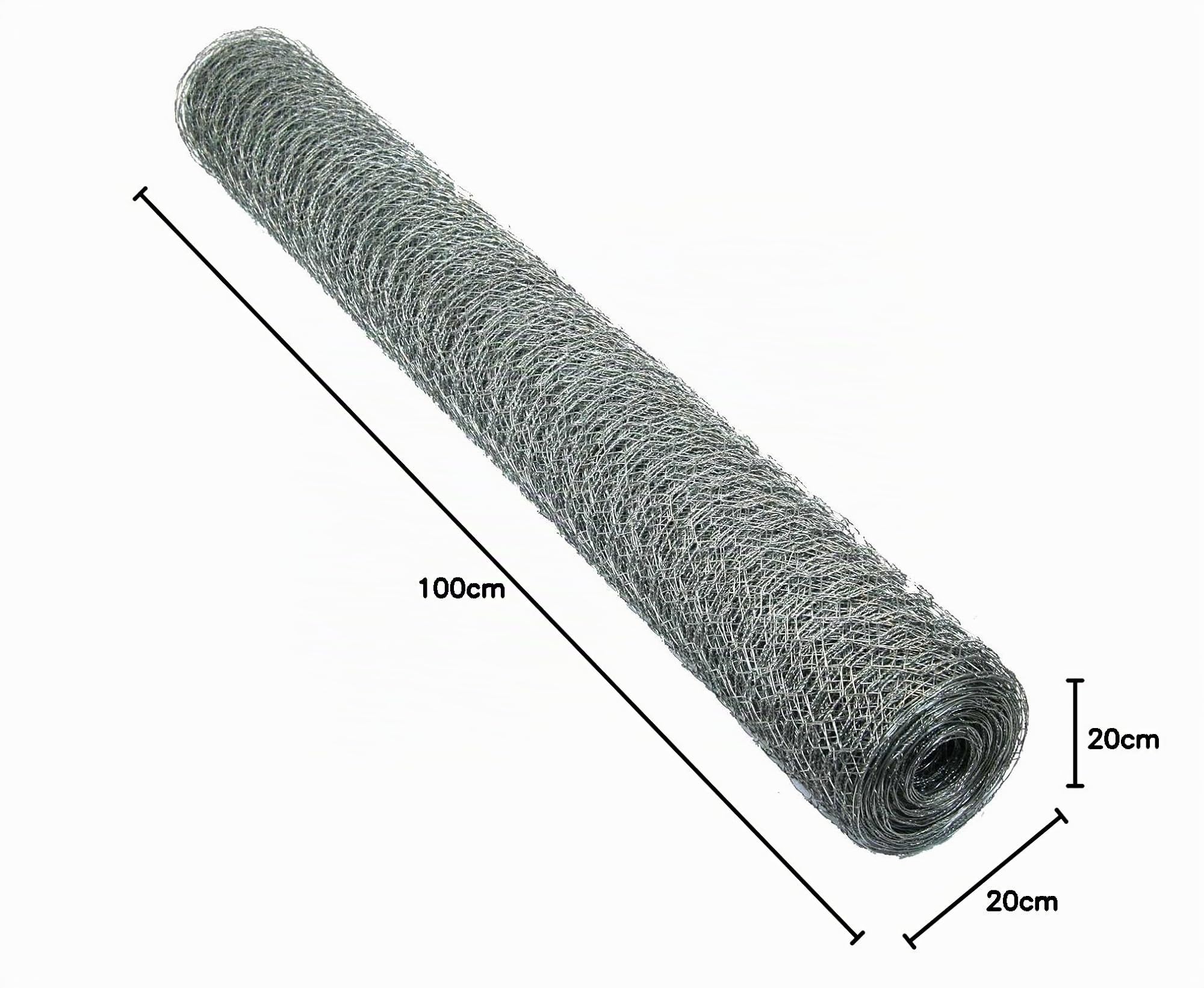 Garmix Grillage à Poule & Lapin | Clôture Poulailler | pour Enclos Parc Jardin | Fils de Fer Galvanisé, Maille Hexagonale 25mm, Épaisseur 0,8mm (75cm x 50m)