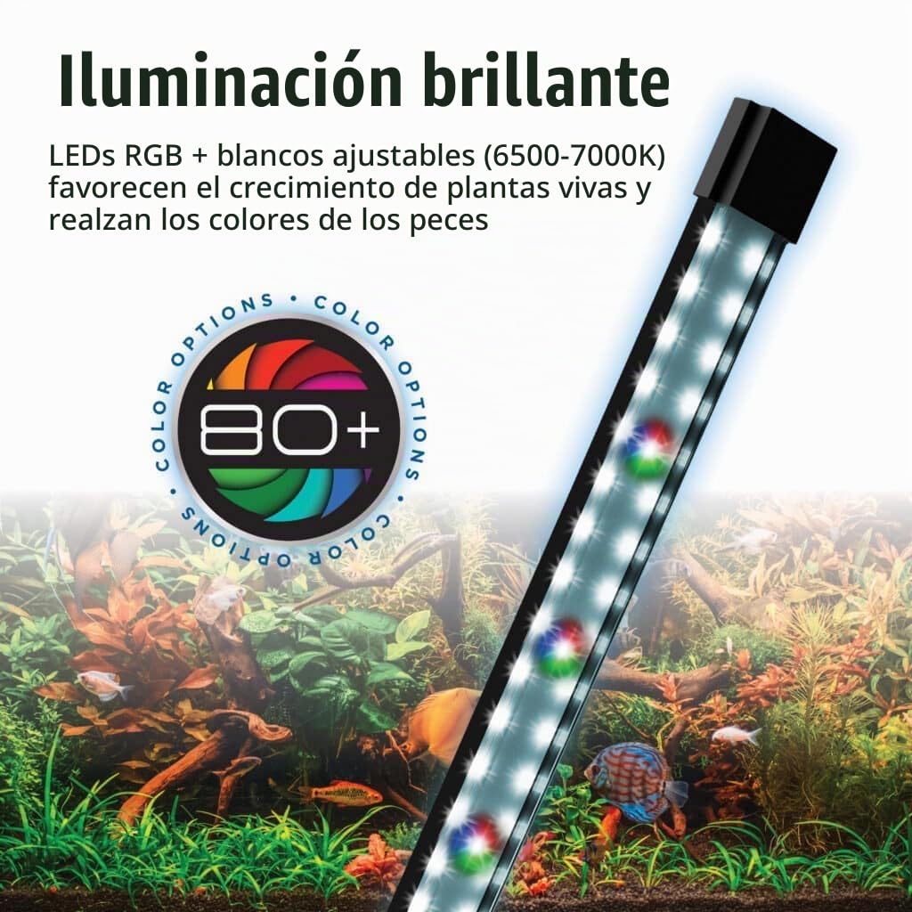 Acuario Kit Fluval Flex 2.0, Negro 34 l