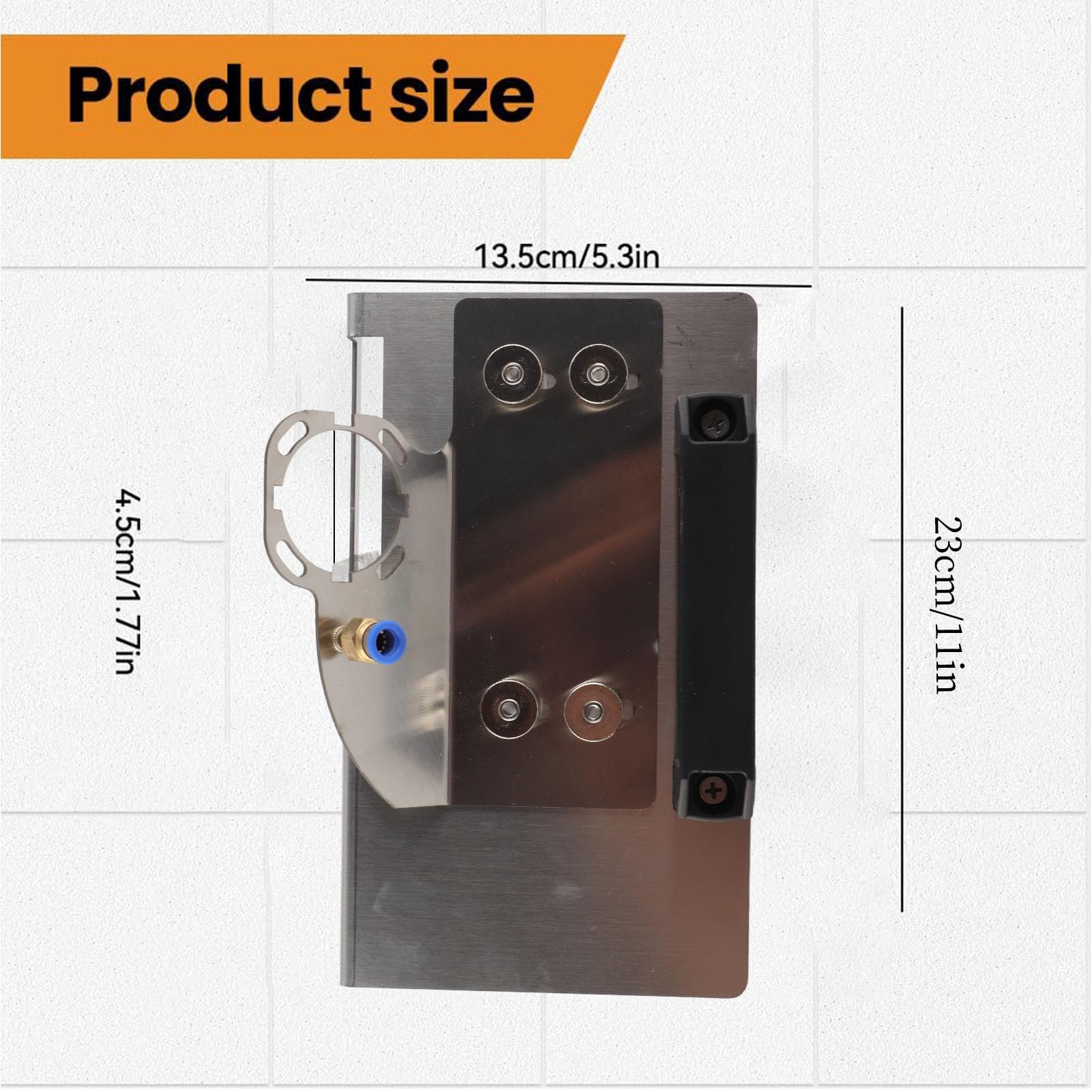 lvifloae 45 Degree Tile Chamfering Tool, Angle Grinder Stand Alloy Steel Accurate Adjusting 45° Chamfer Cutting Grinder Stand Holder Angle Grinder Fixed Holder