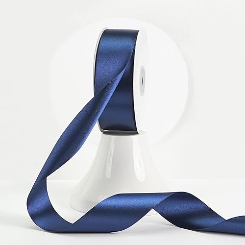 Vista 607 de MEEDEE Orange Satin Ribbon - 1.5 inch Double Faced Satin Ribbon, 50 Yards - Neon Tangerine - For Christmas, Thanksgiving, Halloween, Weddings