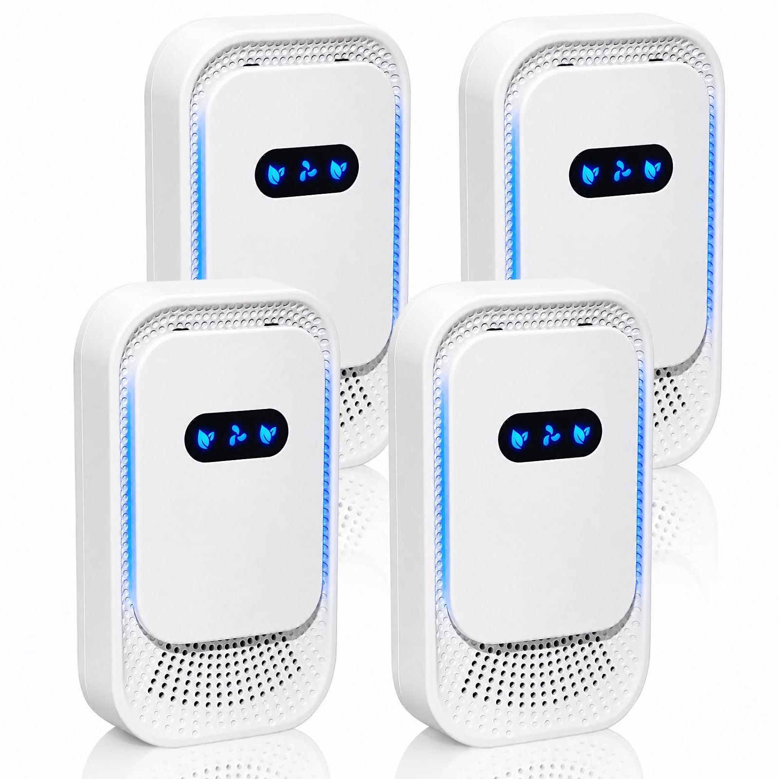 Air Ionizers 4 Pack, Small Negative Ion Air Purifiers, Low Noise Portable Air Freshener