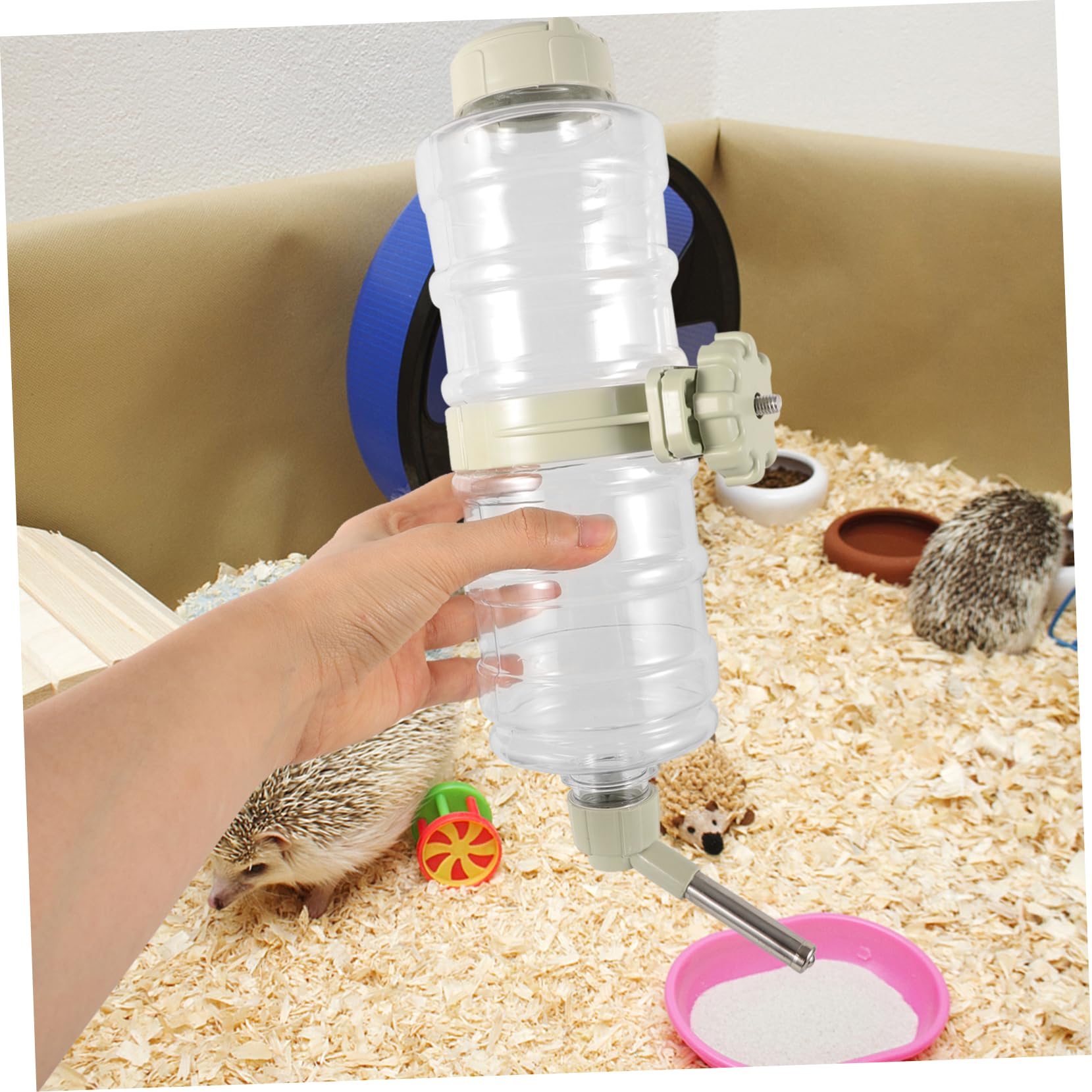 BESPORTBLE 3piezas Botella De Agua para Automática Bebedero Colgante para y Gatos Dispensador De Agua para Jaulas De Animales Verde