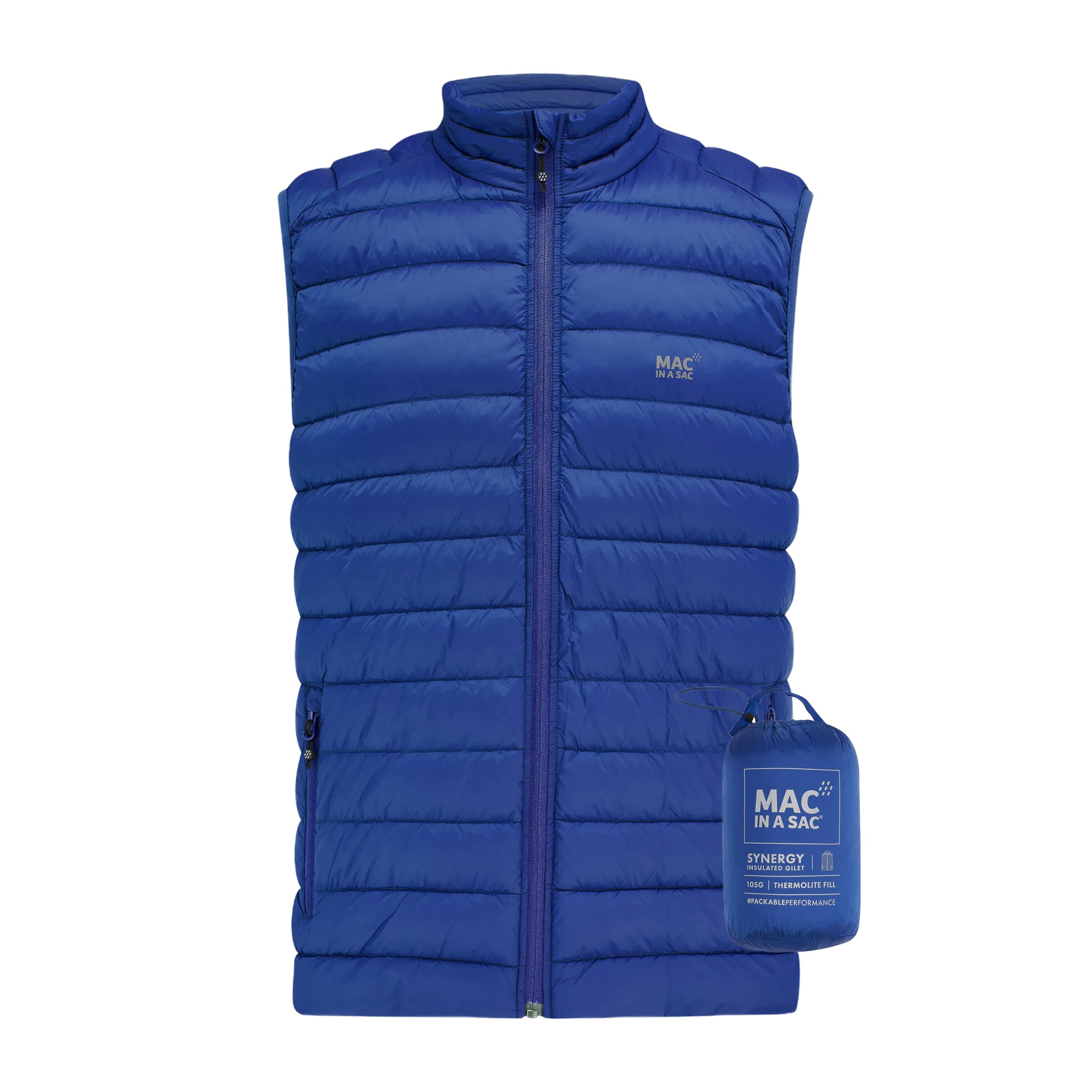 Mac in a Sac - Synergy - Packable Men's Insulated Gilet - Sapphire Blue - XXL