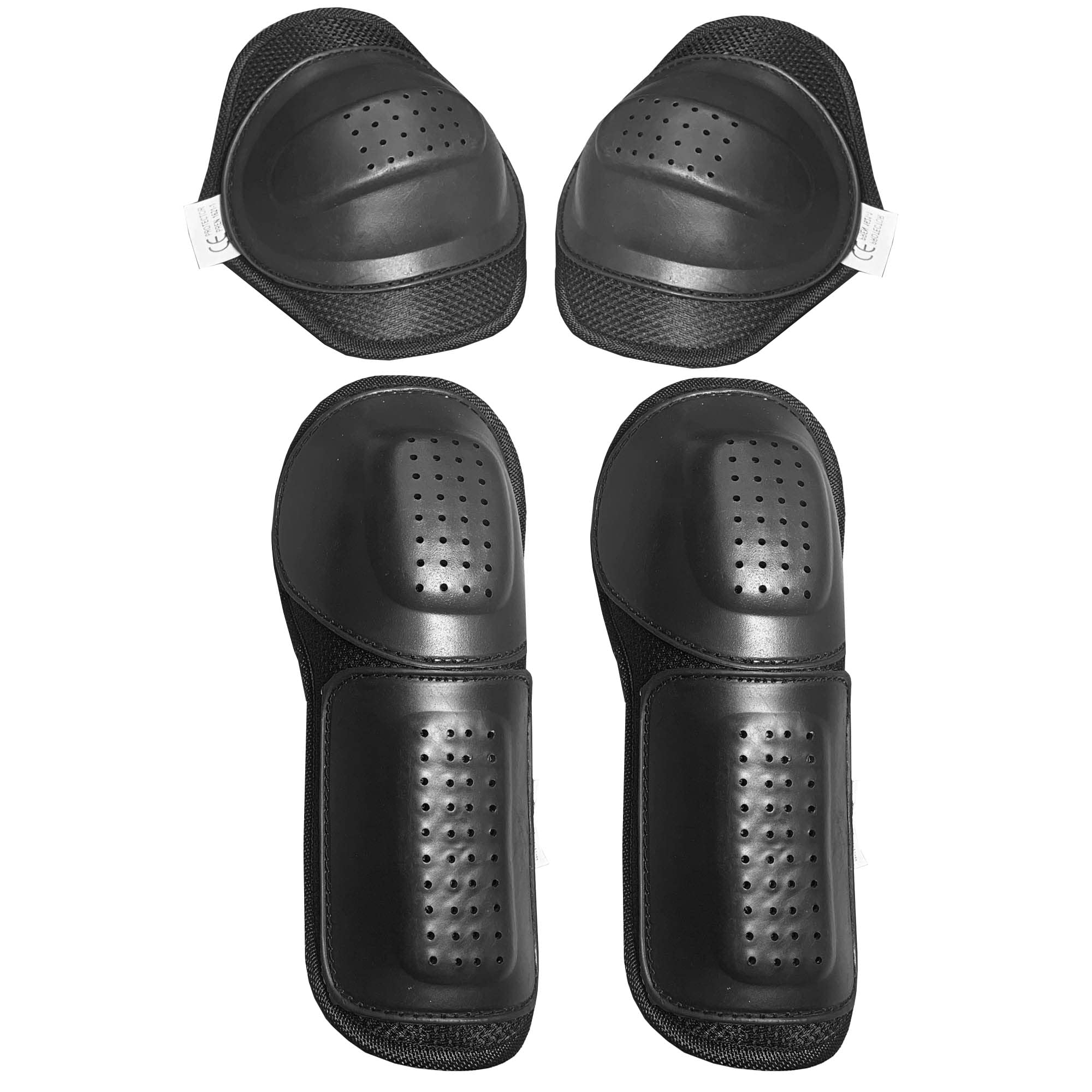 4PC CE Hard Removable Armor for Motorcycle Leather Textile Jackets All Brands Black