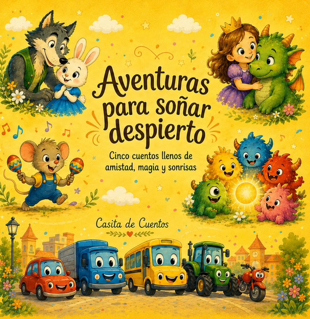 Aventuras para soñar despierto: Cinco cuentos llenos de amistad, magia y sonrisas
