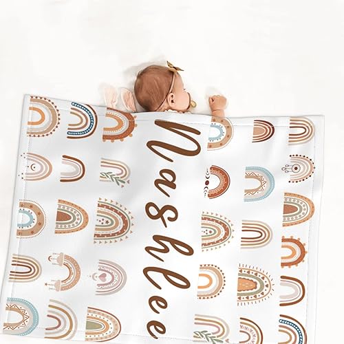 Miniatura 7 de Tinyots Regalos personalizados para bebés, mantas de bebé personalizadas para niñas y niños, mantas de bebé personalizadas para niñas, mantas de