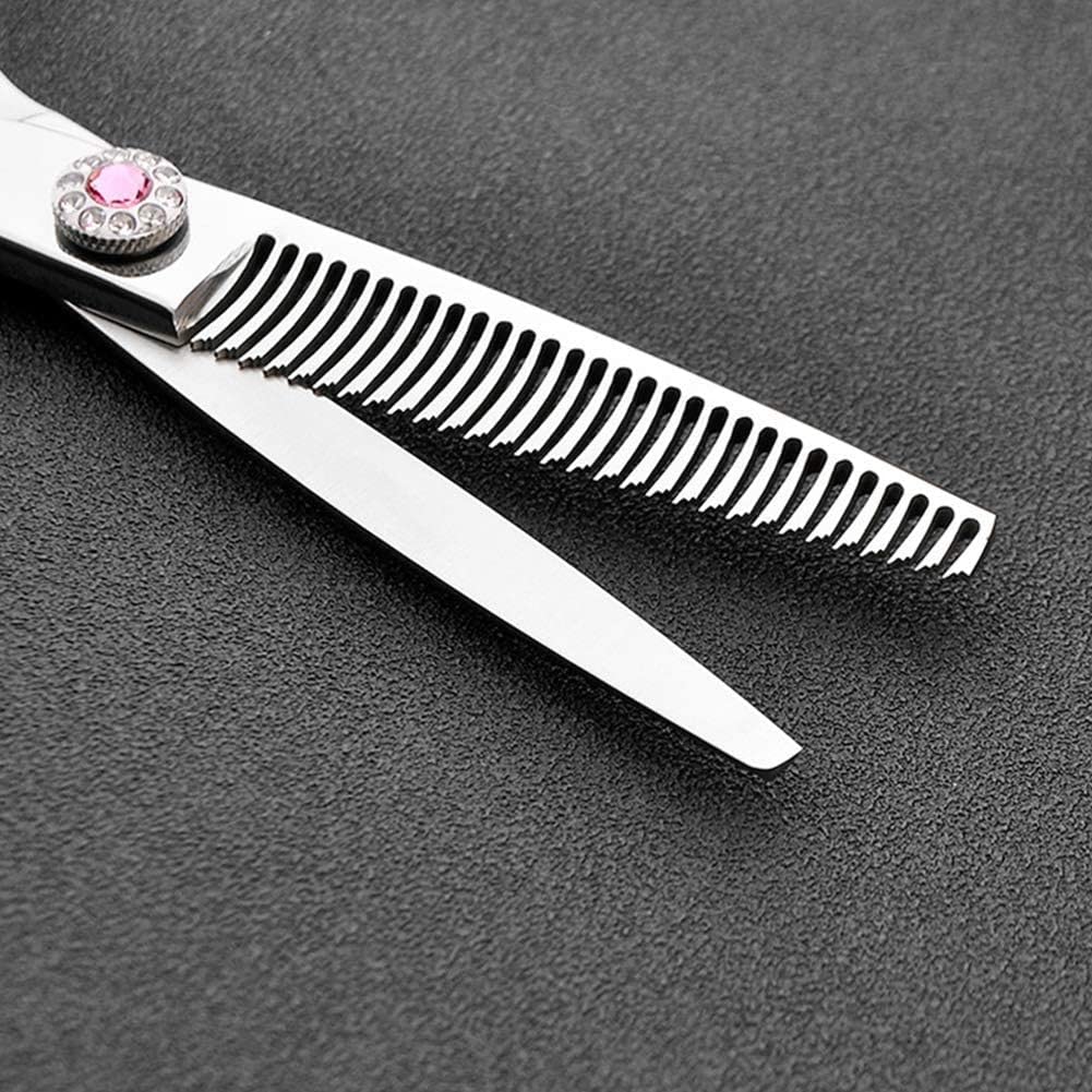 Tijeras de peluquería, Tijeras de peluquería, Tijeras de peluquería Profesionales de 6 Pulgadas Tijeras de Adelgazamiento para salón, barberos o Uso doméstico, Ligeras y