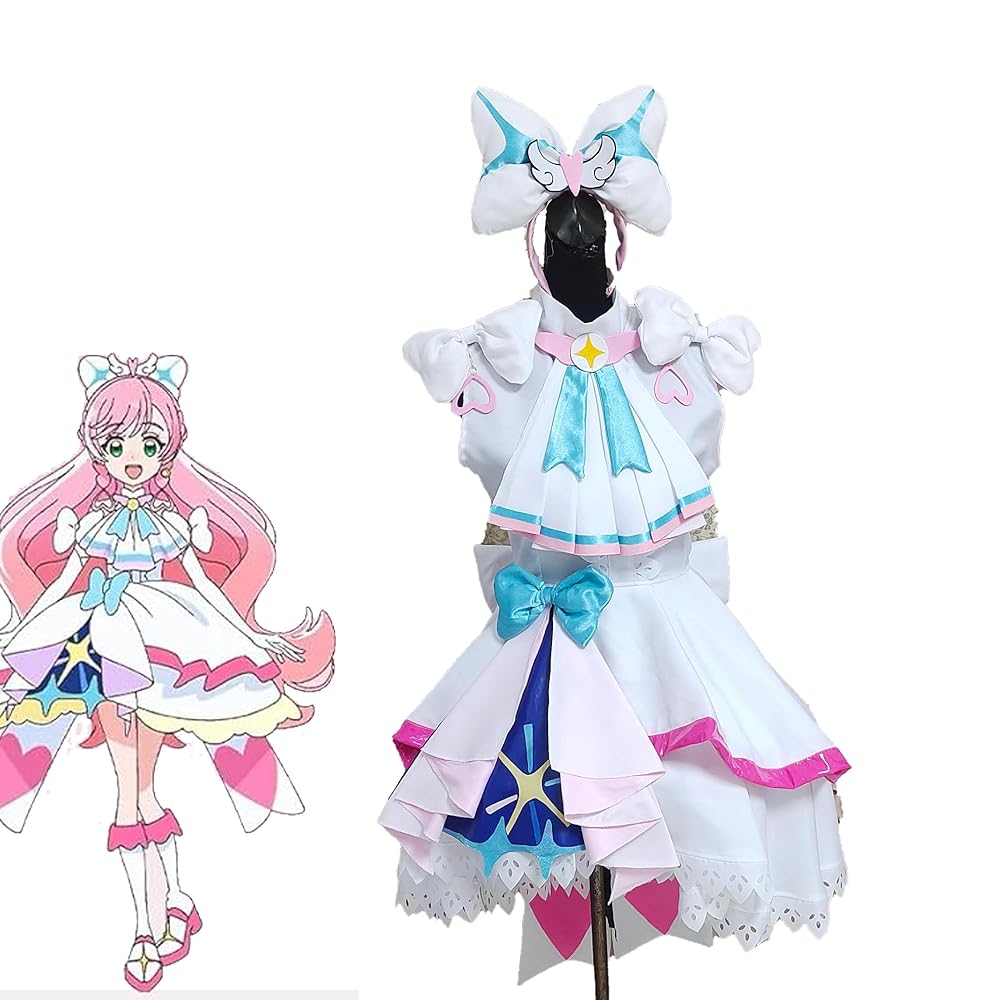 プリキュア 虹ヶ丘ましろ コスプレ 大きいサイズ ひろがるスカイ！プリキュア キュアプリズム 虹ヶ丘ましろ