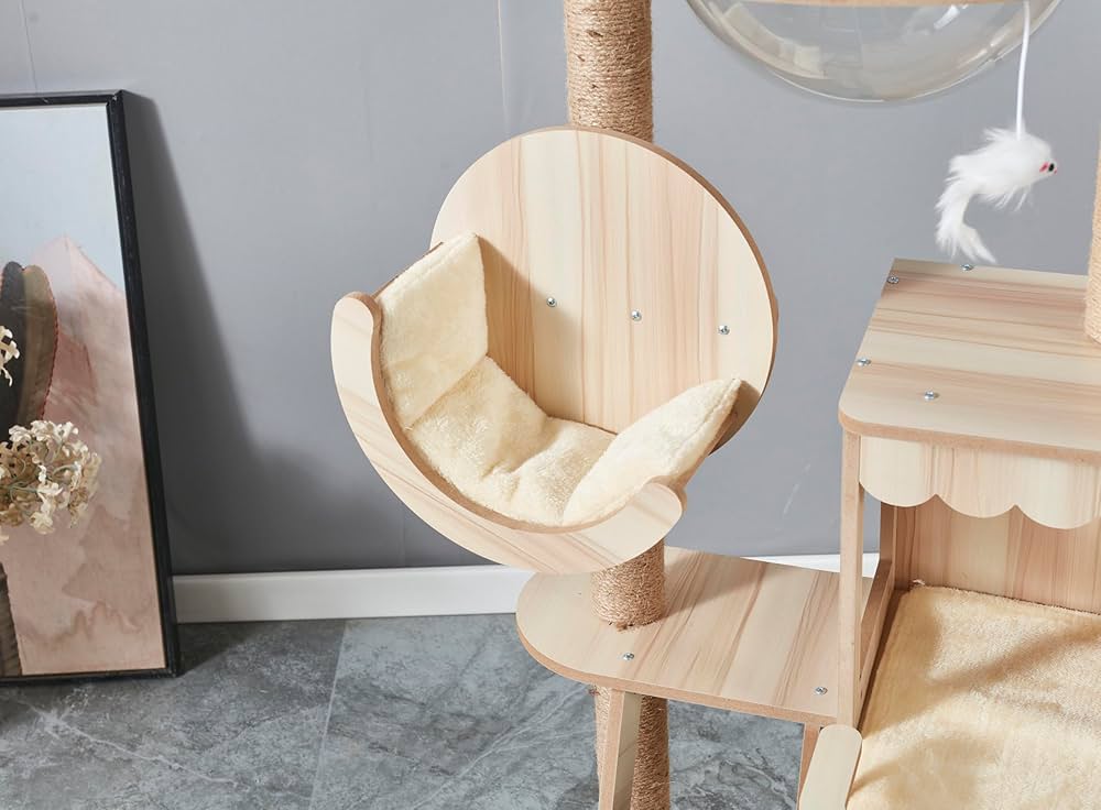 Yilucess 猫タワー キャットタワー 360° 猫 爪とぎ 高さ155cm catw01-a1.jpg