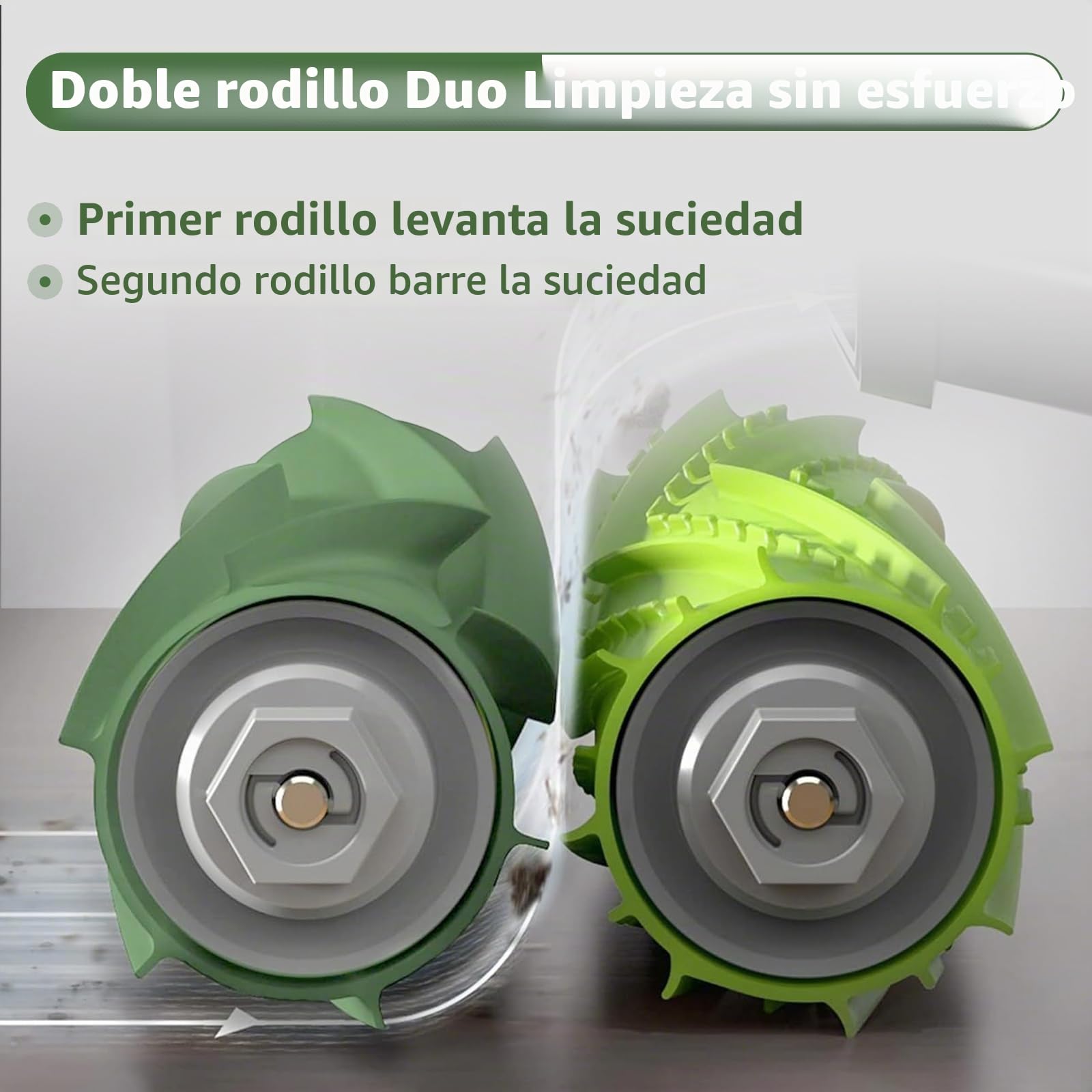 Pack de Accesorios compatible con iRobot Roomba E & I Serie i7+ i3+ i4+ i6+ i8+ j5+ j7 y E5 E6 E7, Kit de Recambios Completo. Repuestos de Cepillos Laterales, Filtros, Rodillos Extractores