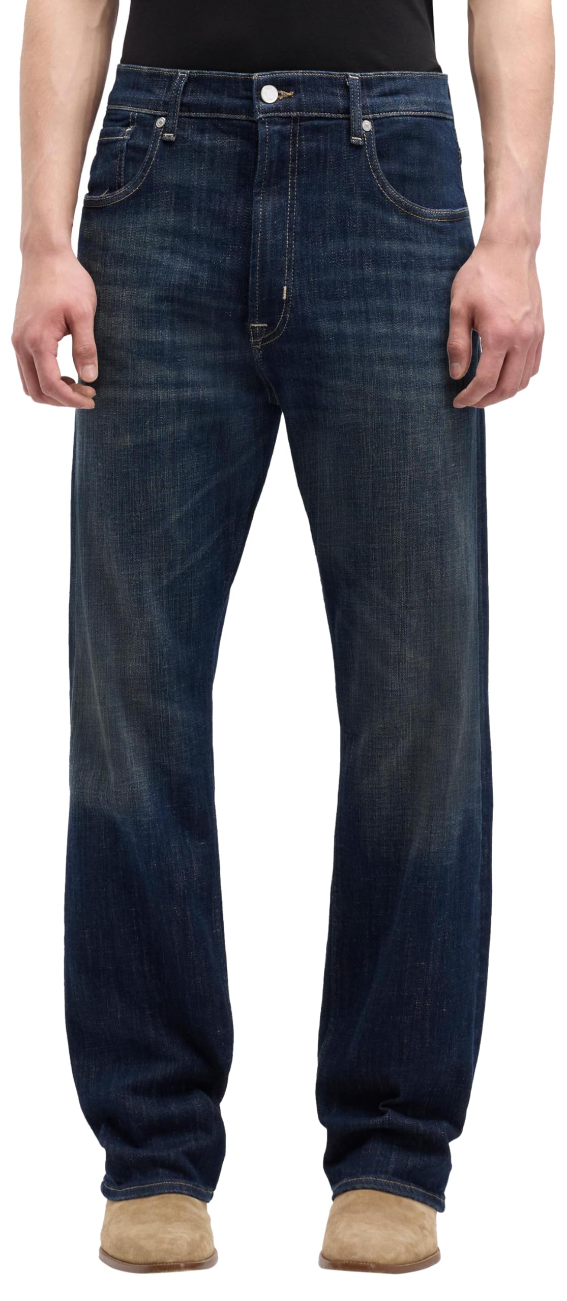 7 For All Mankind Men's Modern Straight Bathe Jeans, Dark Blue, 28W