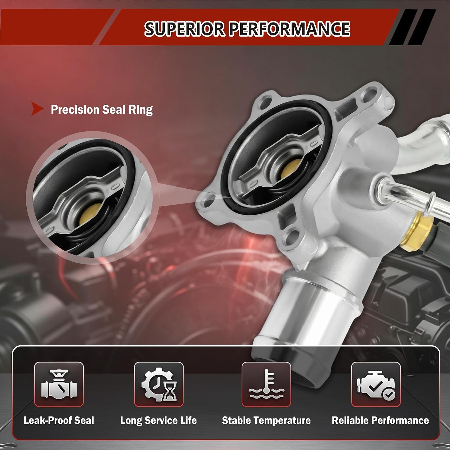 5047772AB Upgraded Aluminium Engine Coolant Thermostat Housing Assembly