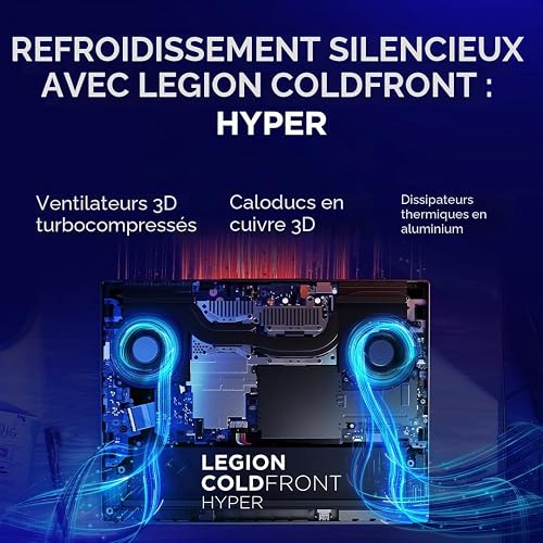 Lenovo Legion 5 Gen 10 Ordinateur Portable Gaming IA 15.1" WQXGA OLED (Intel Core i7-13650HX, NVIDIA GeForce RTX 5070, RAM 32 Go, SSD 1 to, Wi-FI 7, sans système d'exploitation), Clavier RVB Espagnol - 4