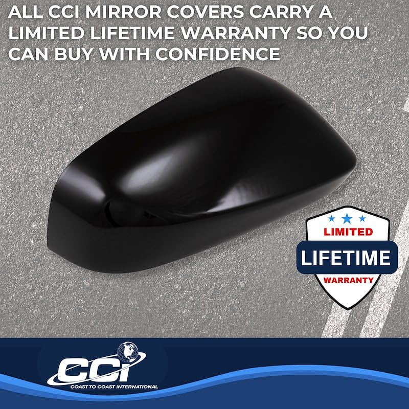 Amazon.com: CCI Exterior Mirror Cover MC67557BLK, Full Cover