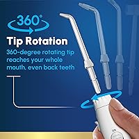 Vista 20 de Waterpik Acuario irrigador dental para limpieza de dientes, encías, aparatos ortopédicos, cuidado dental, energía eléctrica con 10 ajustes, 7