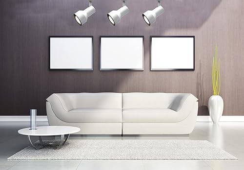 Miniatura 2 de Kit de 3 focos en riel Nuvo Lighting TK316 con 3 focos PAR30 con anillos de cardán de cuello corto, TK320, 75.00watts, 120.00 volts