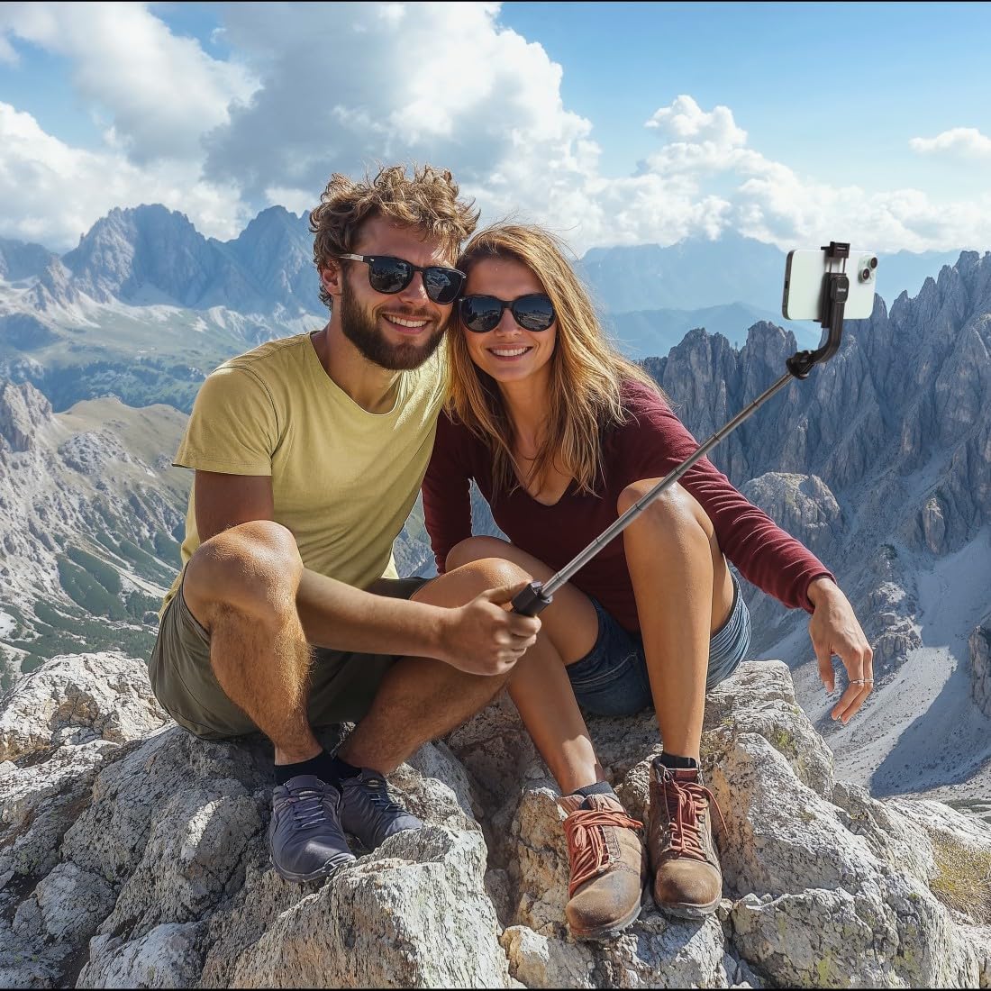 Hama Statyw do Telefonu, Uchwyt Selfie Stick z Pilotem Bluetooth, Ultralekki, Teleskopowy, Wysuwany do 70 cm, Odporny na Skręcanie, Idealny do Podróży i Streamingu