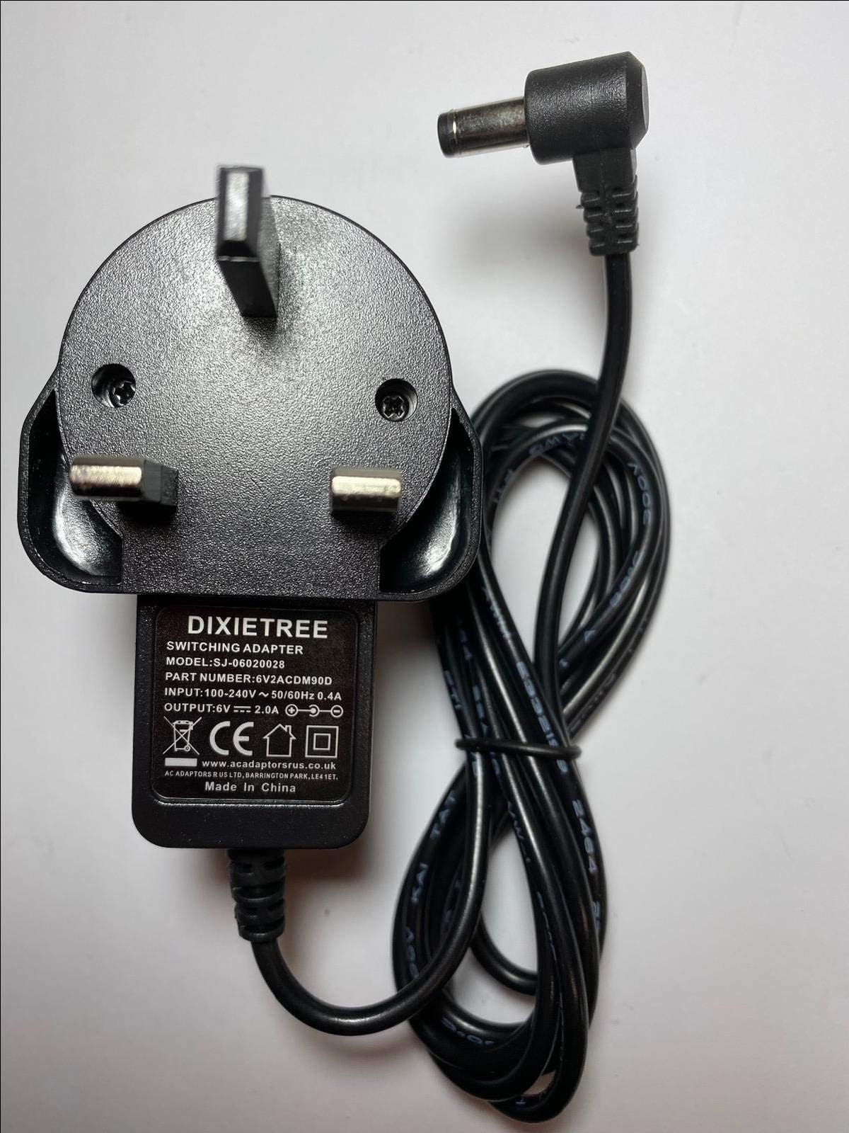 Replacement for 6V DC 500mA AC-DC ADAPTOR POWER SUPPLY for Bodytrain Exercise Bike