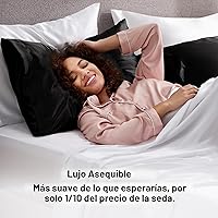 Vista 5 de Bedsure - Juego de 2 fundas de almohada de satén