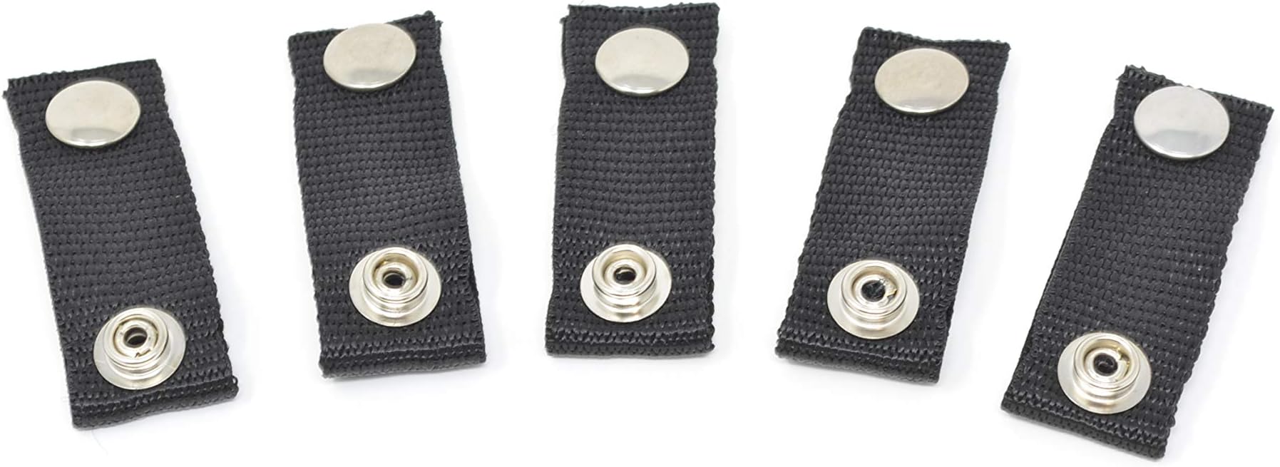 Sero Innovation Boat Cover Snap Extender - Black - Extension Sizes from 2" - Built in Finger Loops. Extend The Life of Your Boat Canvas! 5 Pack