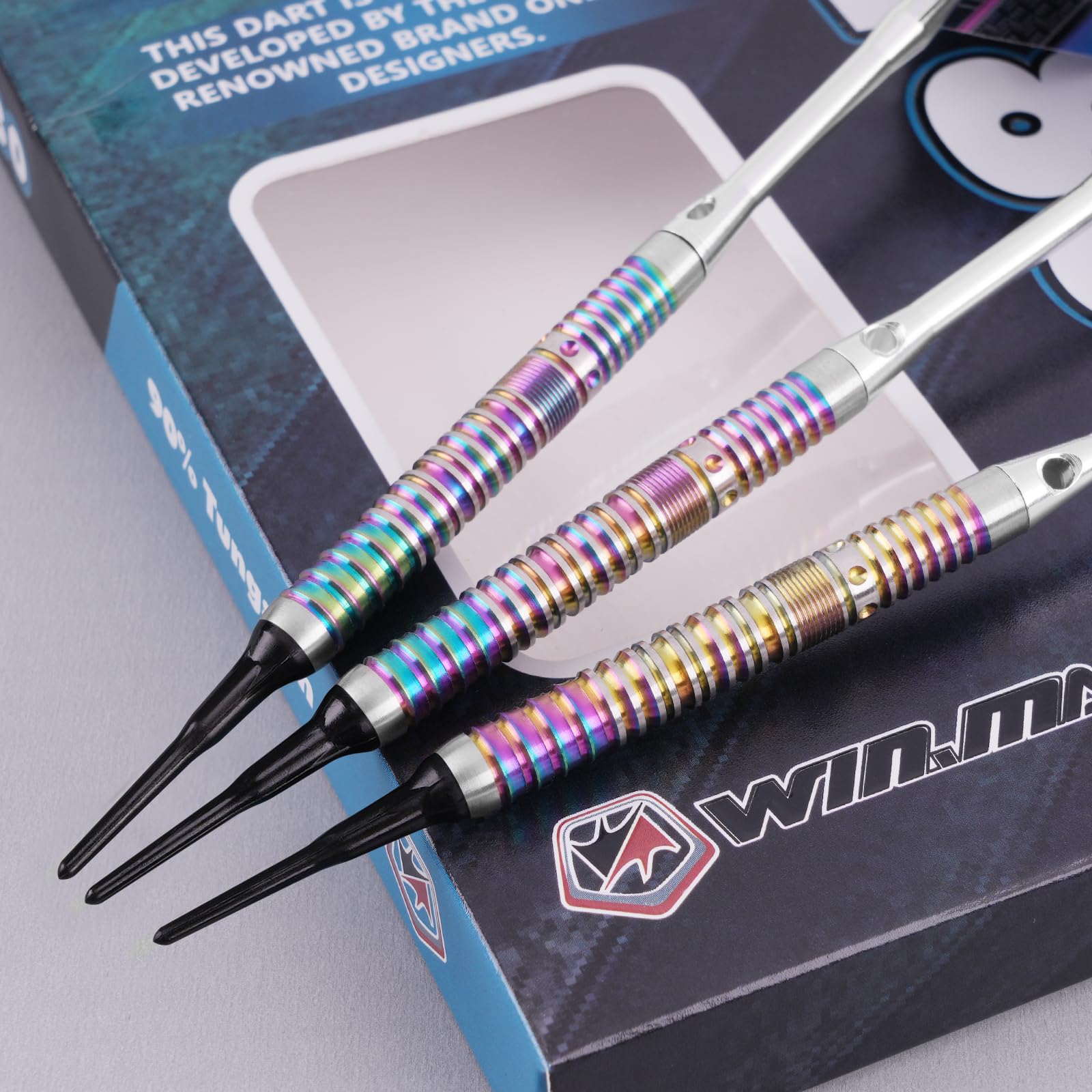 WIN.MAX Dartpfeile 90% Tungsten 3 Stück 90% Wolfram 18 Gramm Dart professionelle
