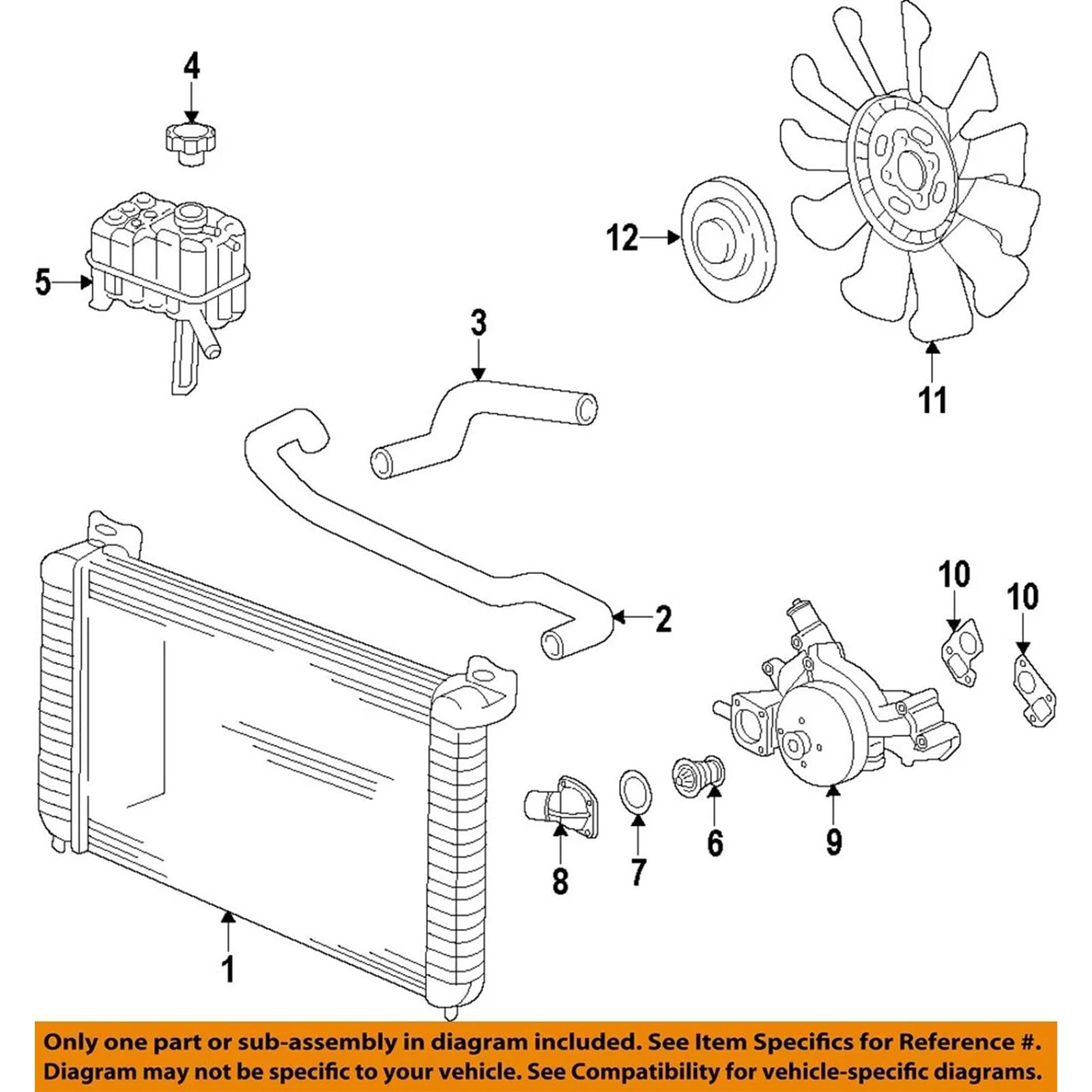 Réservoir de liquide de refroidissement de rechange pour moteur avant 603-973 22856231 13502354 67100359 3014134 Réservoir de liquide de refroidissement Installation facile Pièces automobiles