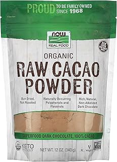 30 Raw Vegan Food Recipes for Fresh Living 2 NOW Foods, Organic Raw Cacao Powder, with Polyphenols and Flavonols, Sun...