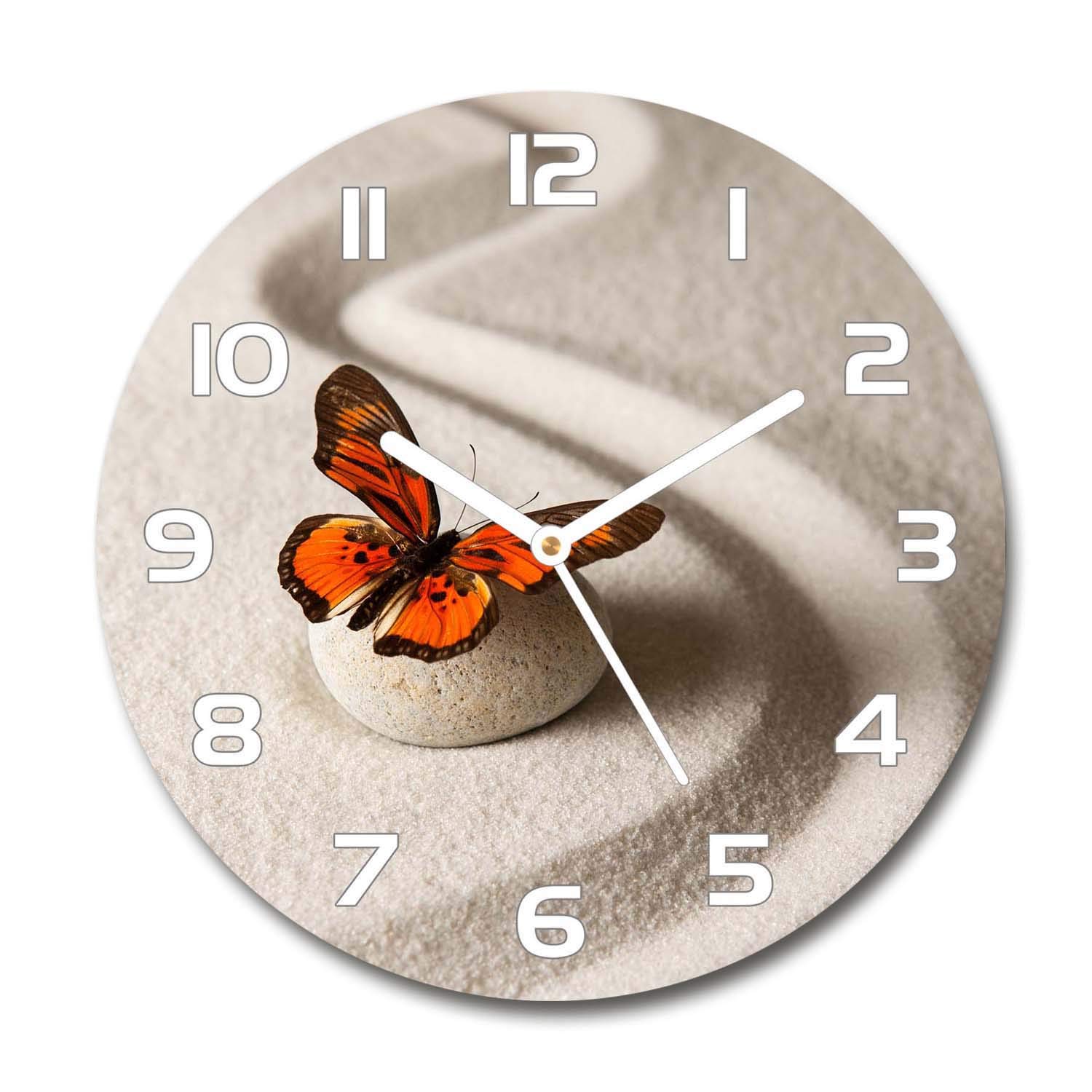 Horloge en verre silencieuse 60x60cm Tulup sans tic-tac pour une chambre sereine