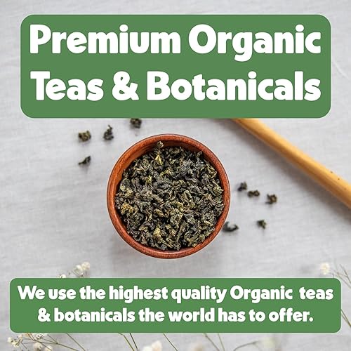 Miniatura 7 de Heavenly Tea Leaves Té verde orgánico de hojas sueltas a granel, 1 libra (aproximadamente 200 porciones), rico en antioxidantes, estimulante