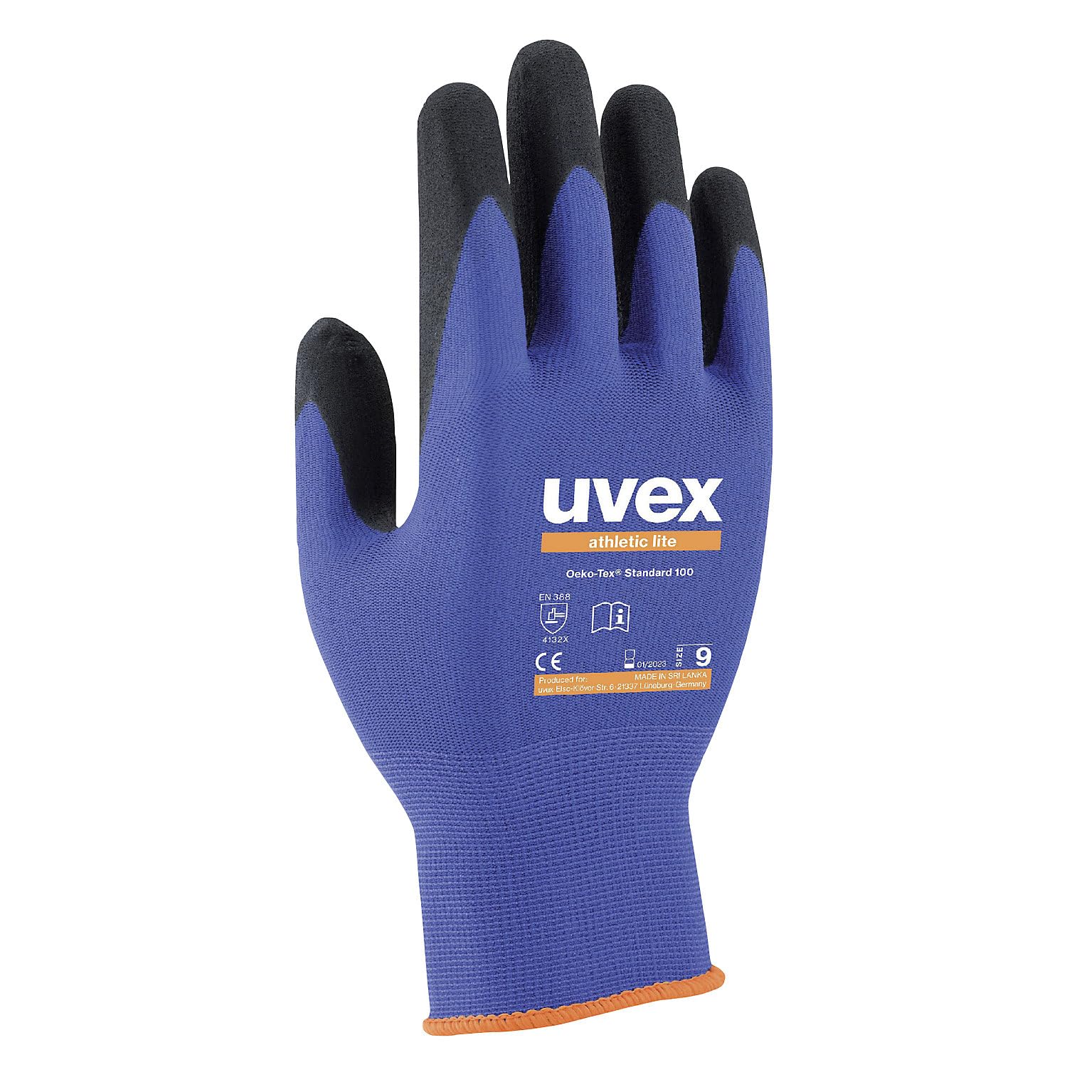 Uvex Guantes protectores athletic lite | VE 10 pares | Talla 9