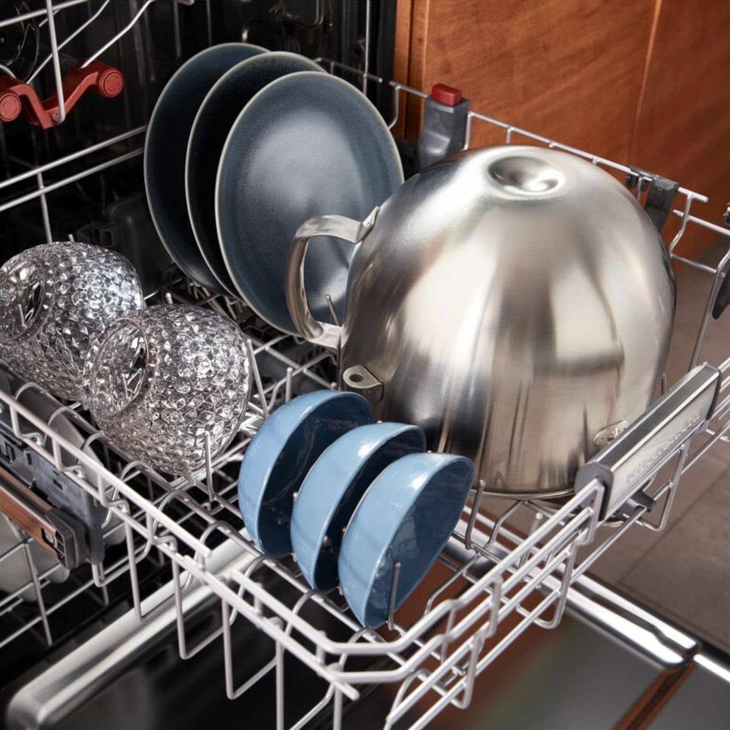 KitchenAid Küchenmaschine - Artisan - Multifunktionaler Küchenroboter mit Schüsselheber - Mit 5 Zubehörteilen - 6,6L Edelstahlschüssel - Gusseisen schwarz